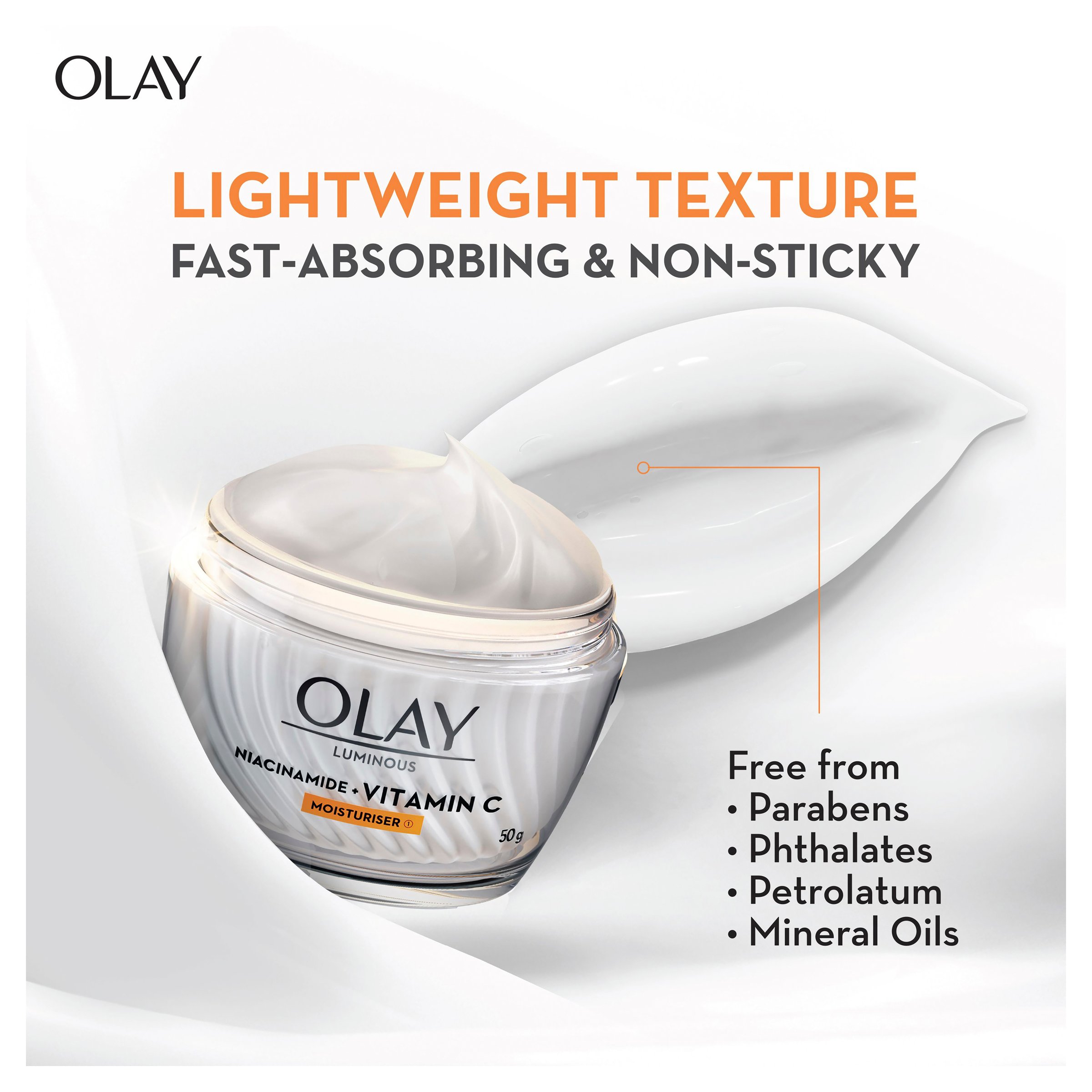 Olay Luminous Niacinamide + Vitamin C Face Cream Moisturiser 50g - Image 8