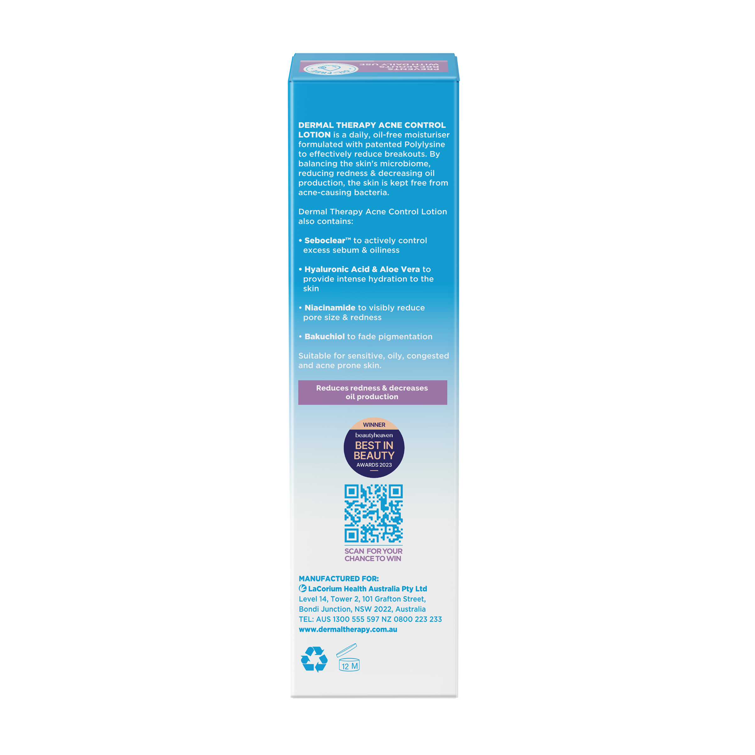 Dermal Therapy Acne Control Lotion 85ml - Image 2