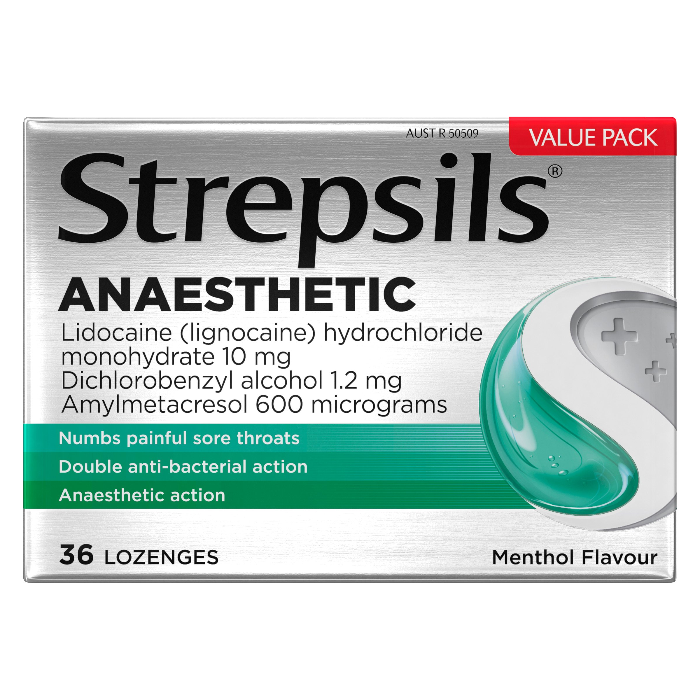 Strepsils Plus Anaesthetic 36 lozenges - Image 1
