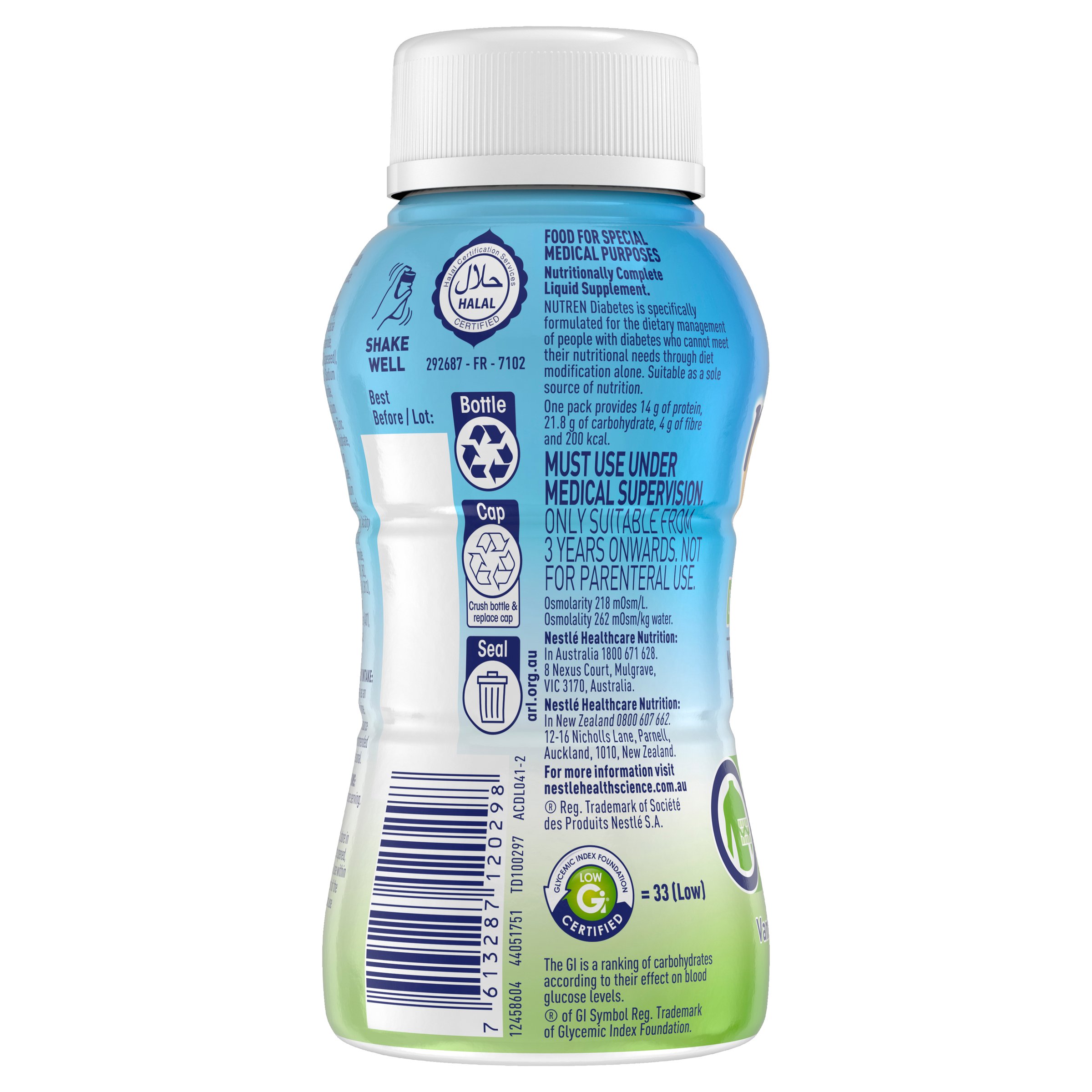 Nutren Diabetes Formula Ready to Drink Vanilla 200ml - Image 2