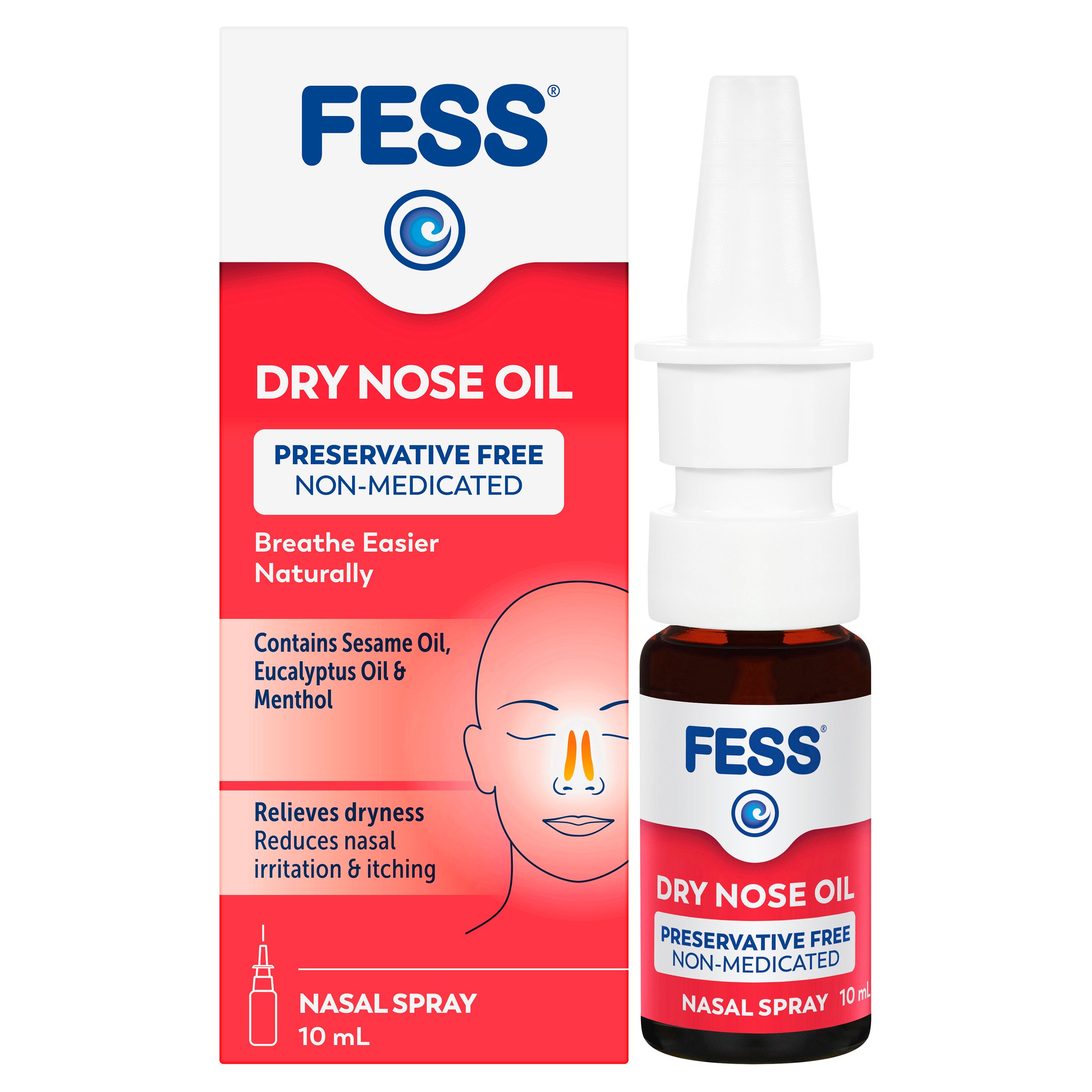 Fess Dry Nose Relief Oil Nasal Spray 10ml - Image 6