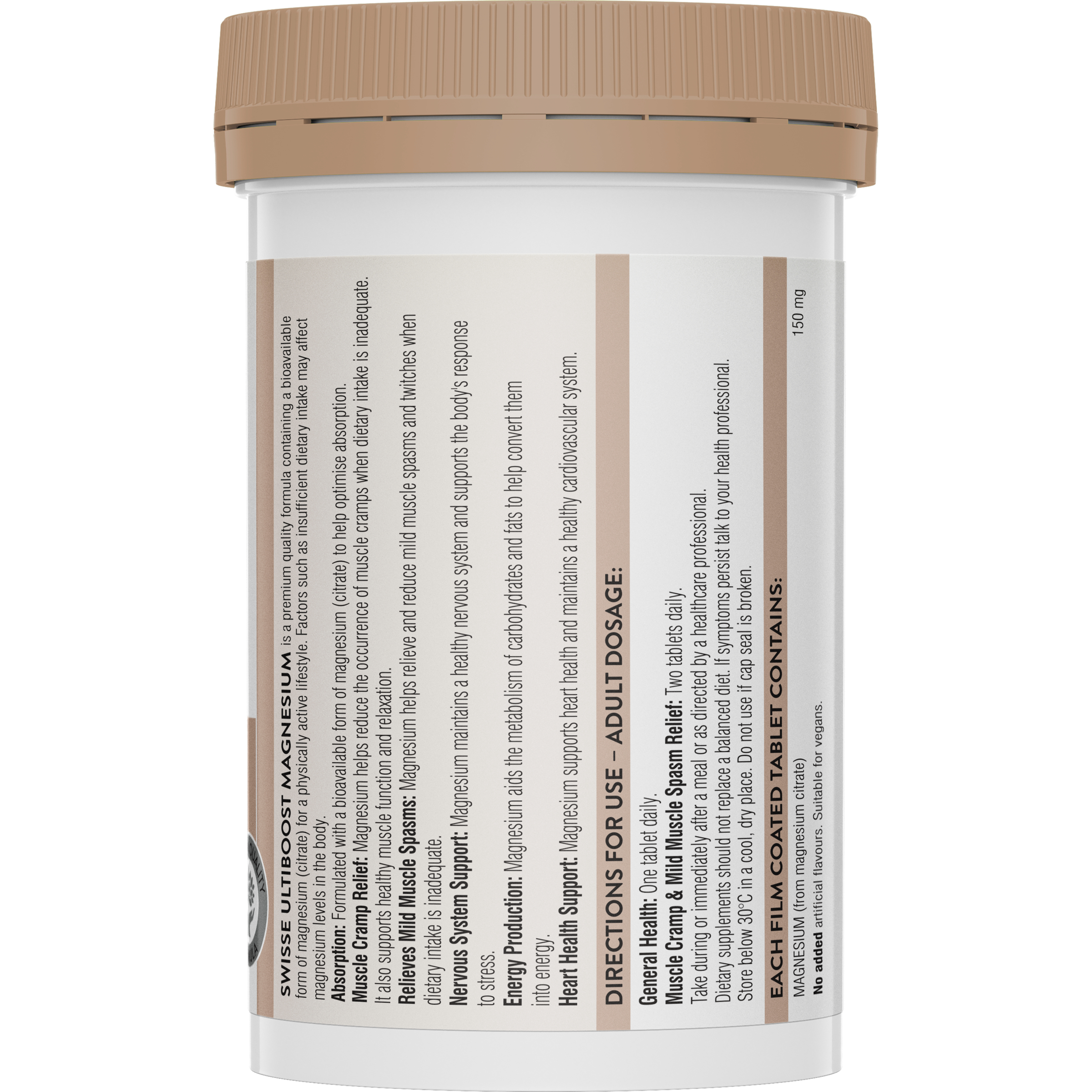 Swisse Ultiboost Magnesium 120 tablets - Image 2