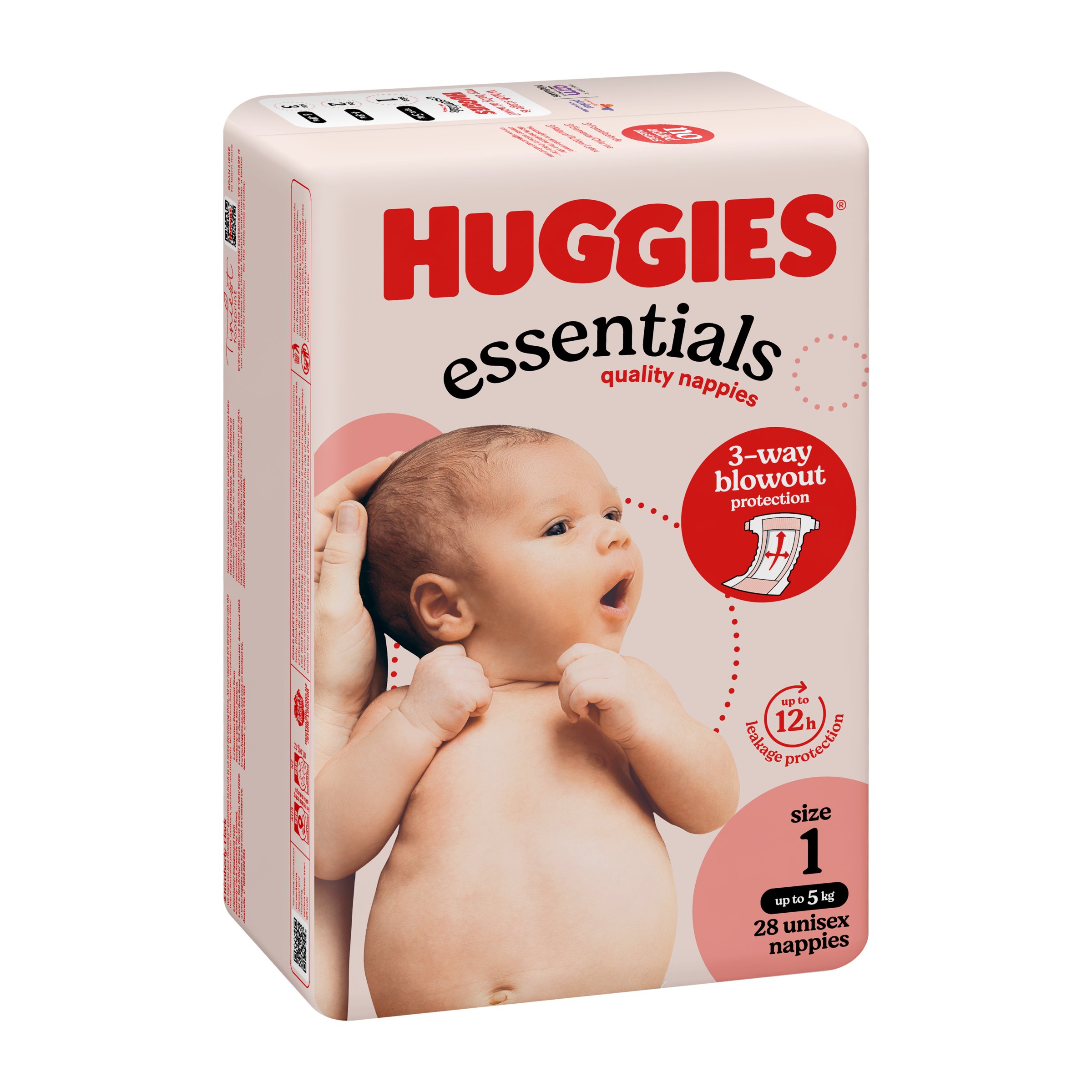 Huggies Nappies Essentials New Born 28 pack - Image 11