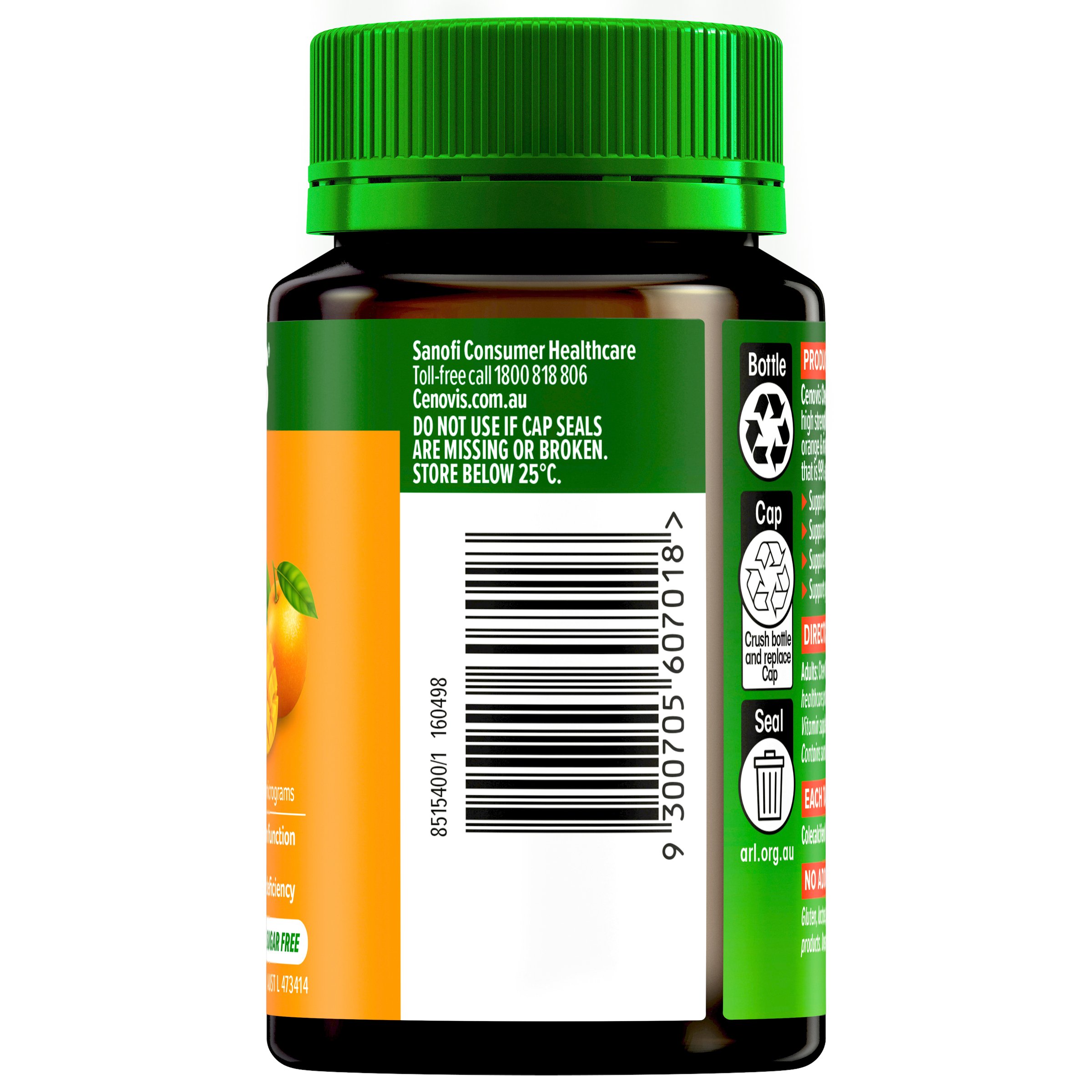 Cenovis Adult Vitamin D 1000IU - 90 chewable tablets - Image 2