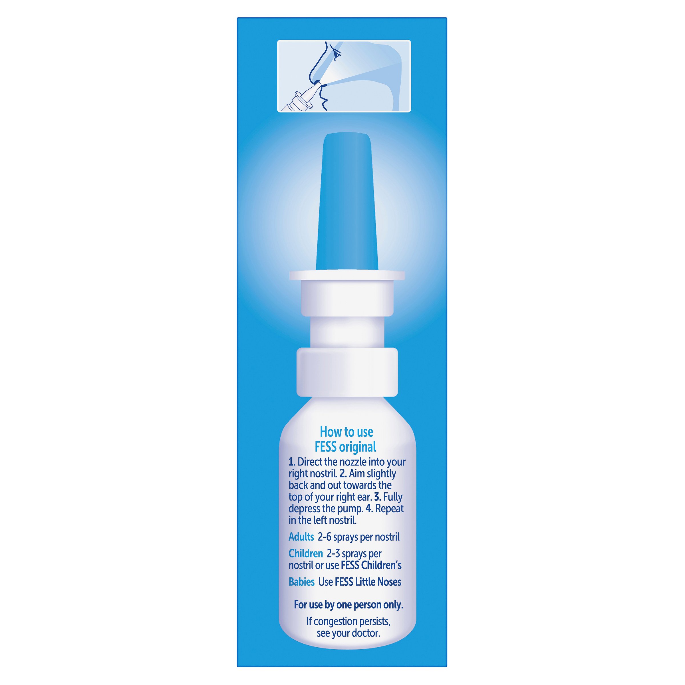 Fess Nasal Spray 75ml - 2 pack - Image 2