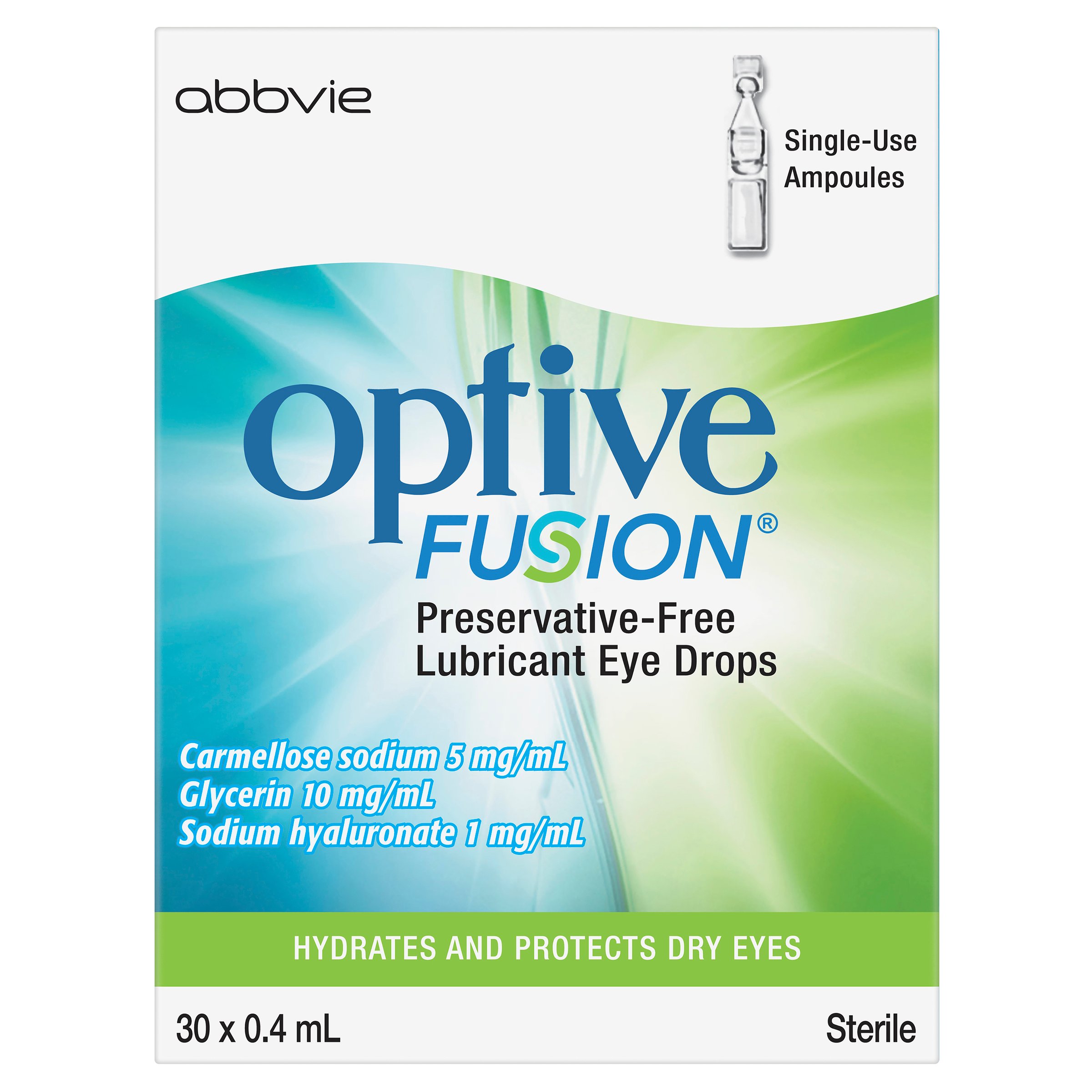 Optive Fusion Eye Drops 0.4ml - 30 doses - Image 1