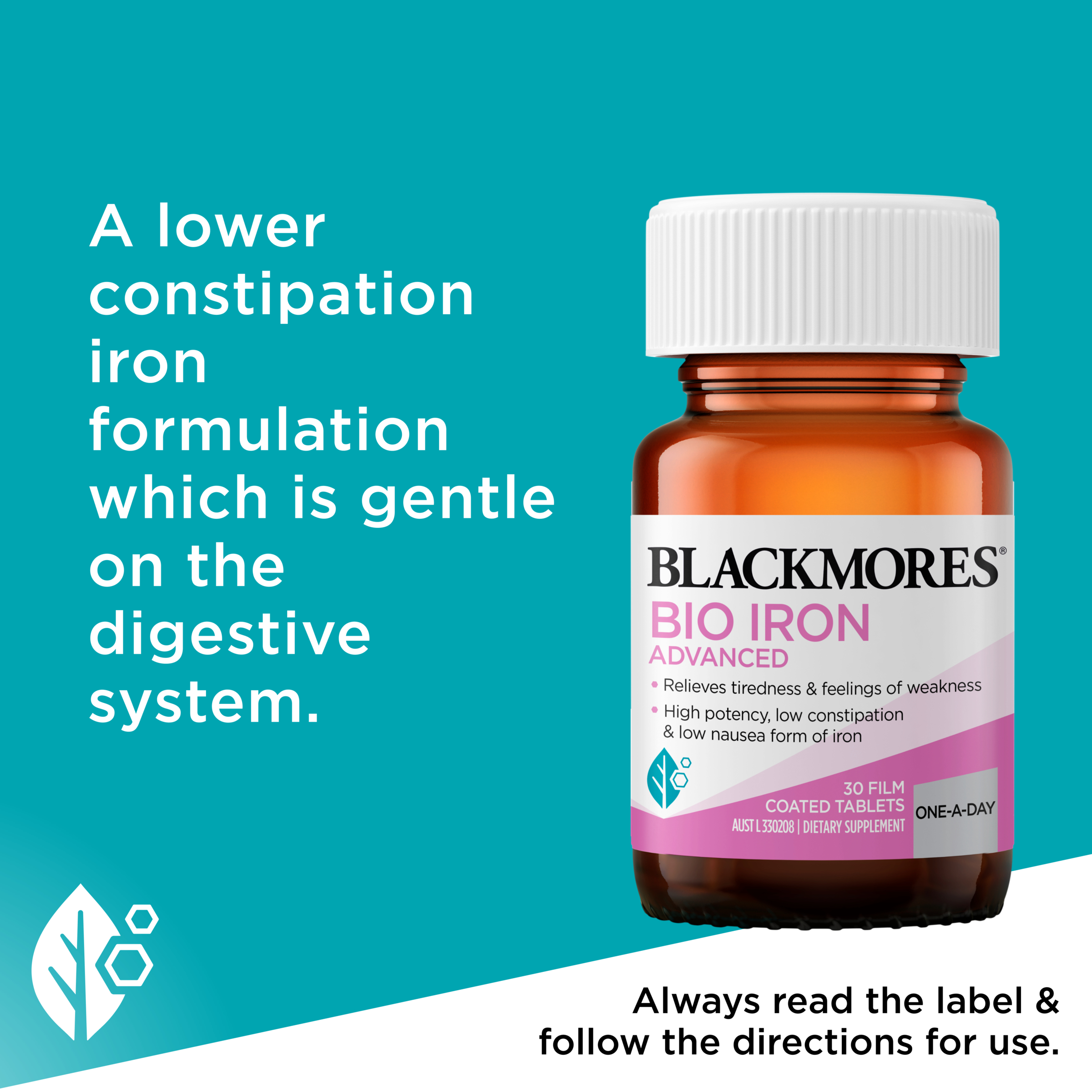 Blackmores Bio Iron Advanced 30 tablets - Image 7