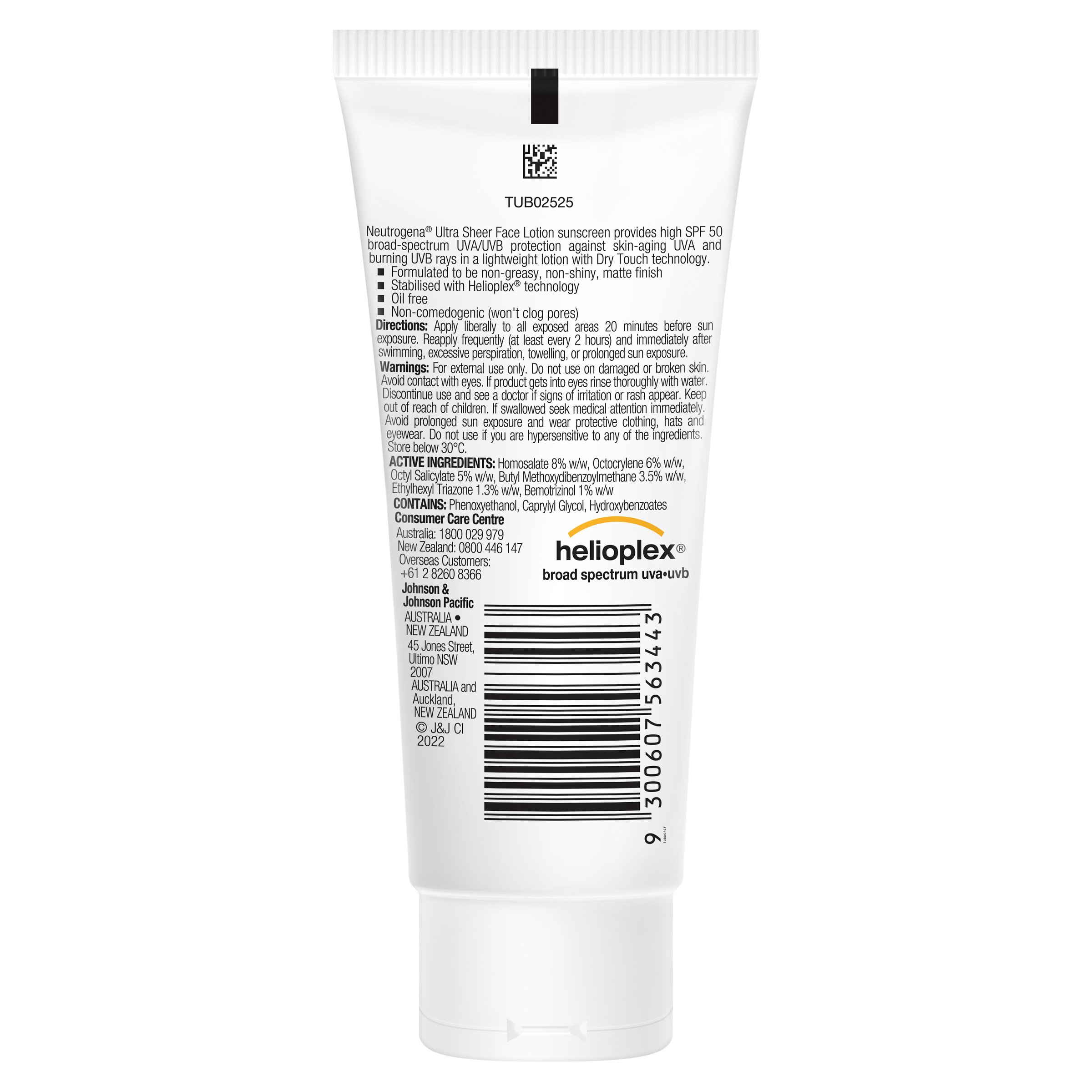 Neutrogena Ultra Sheer Face Lotion SPF 50 - 88ml - Image 2