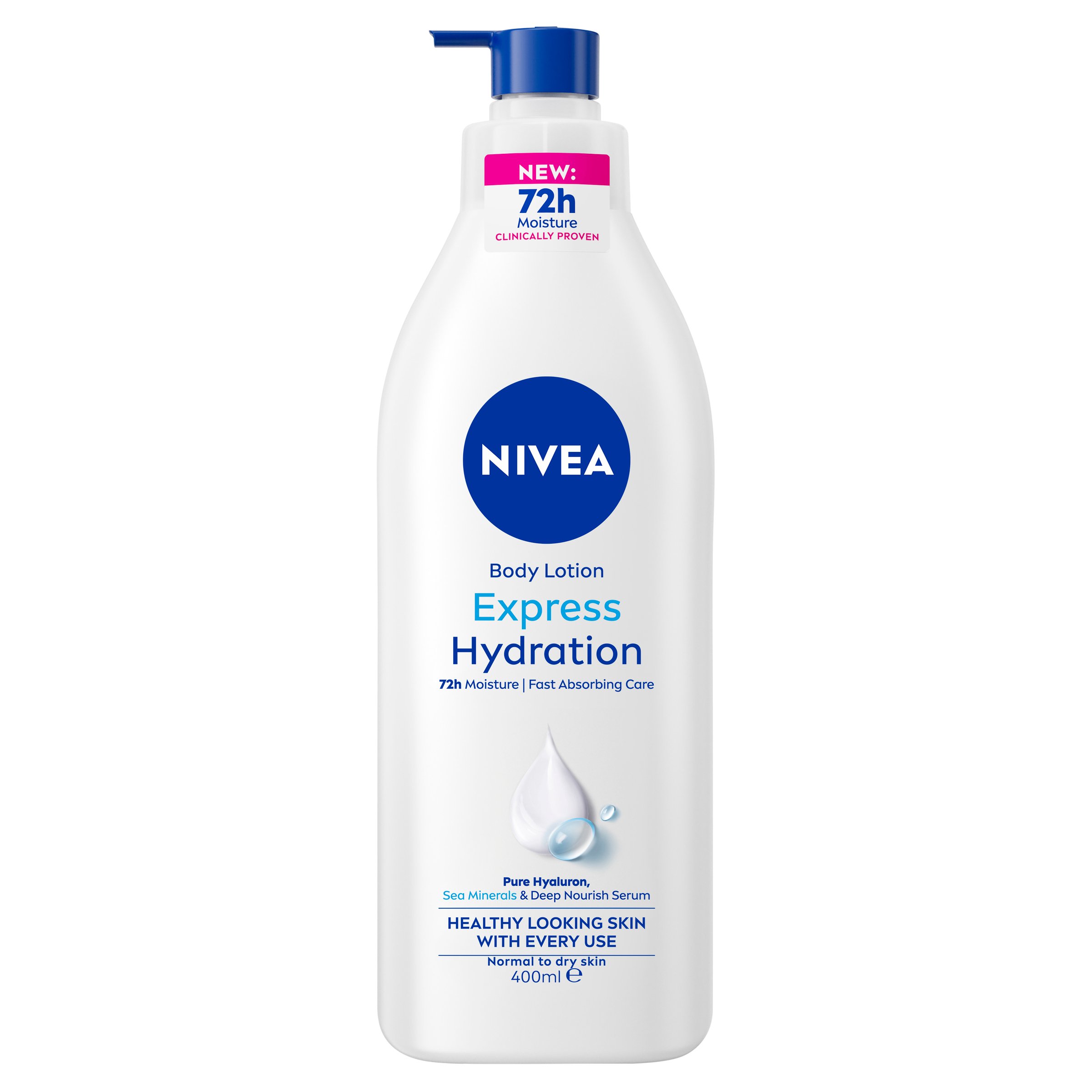 Nivea Express Hydration Body Lotion Pump 400ml - Image 1