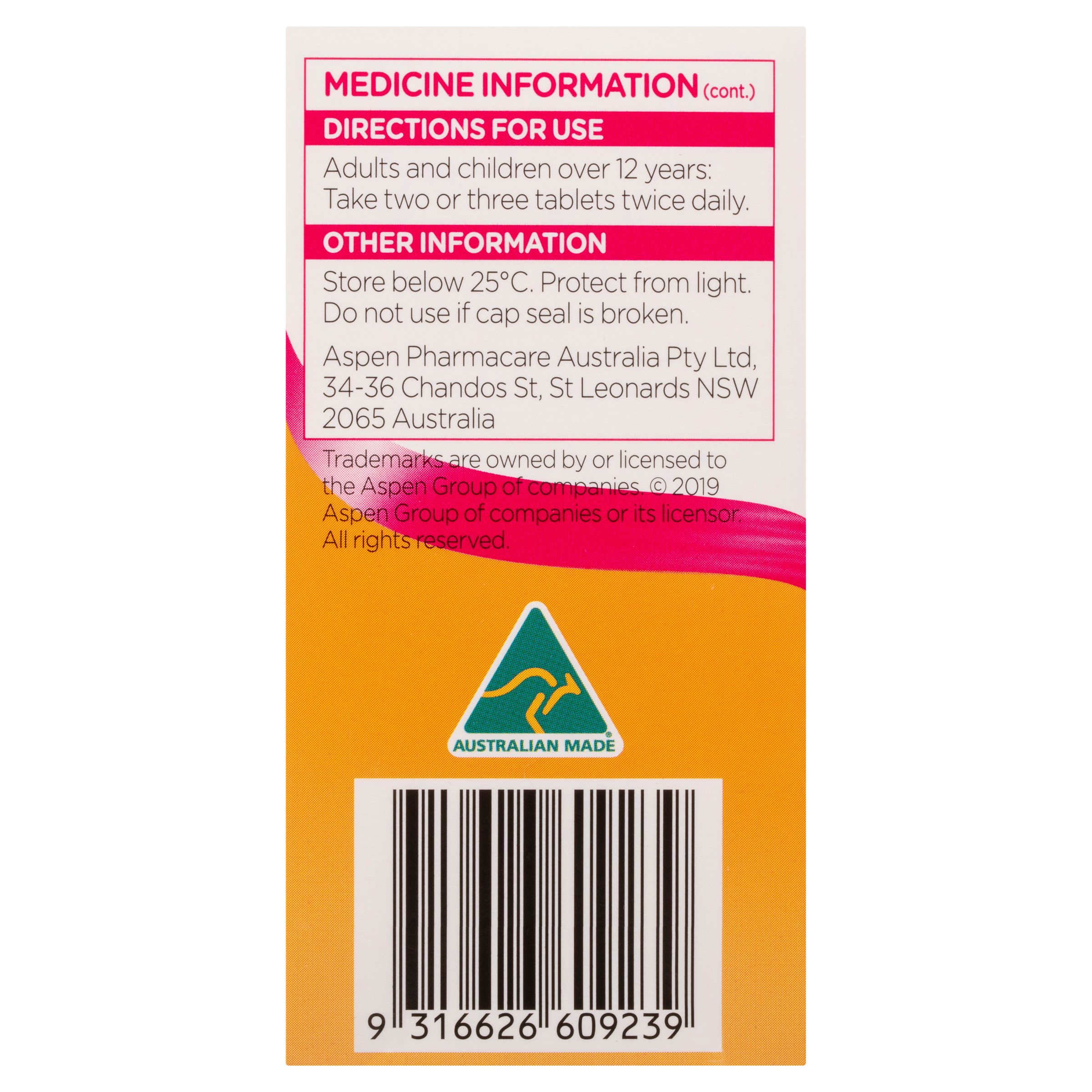 Coloxyl 50mg - 100 tablets - Image 2