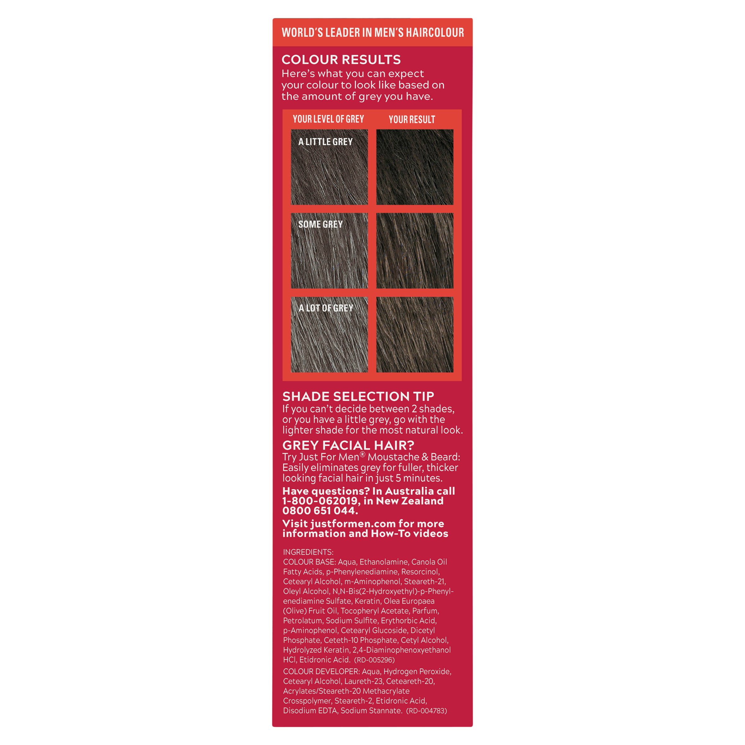 Just For Men Shampoo-In Haircolour Dark Brown-Black 1 pack - Image 3