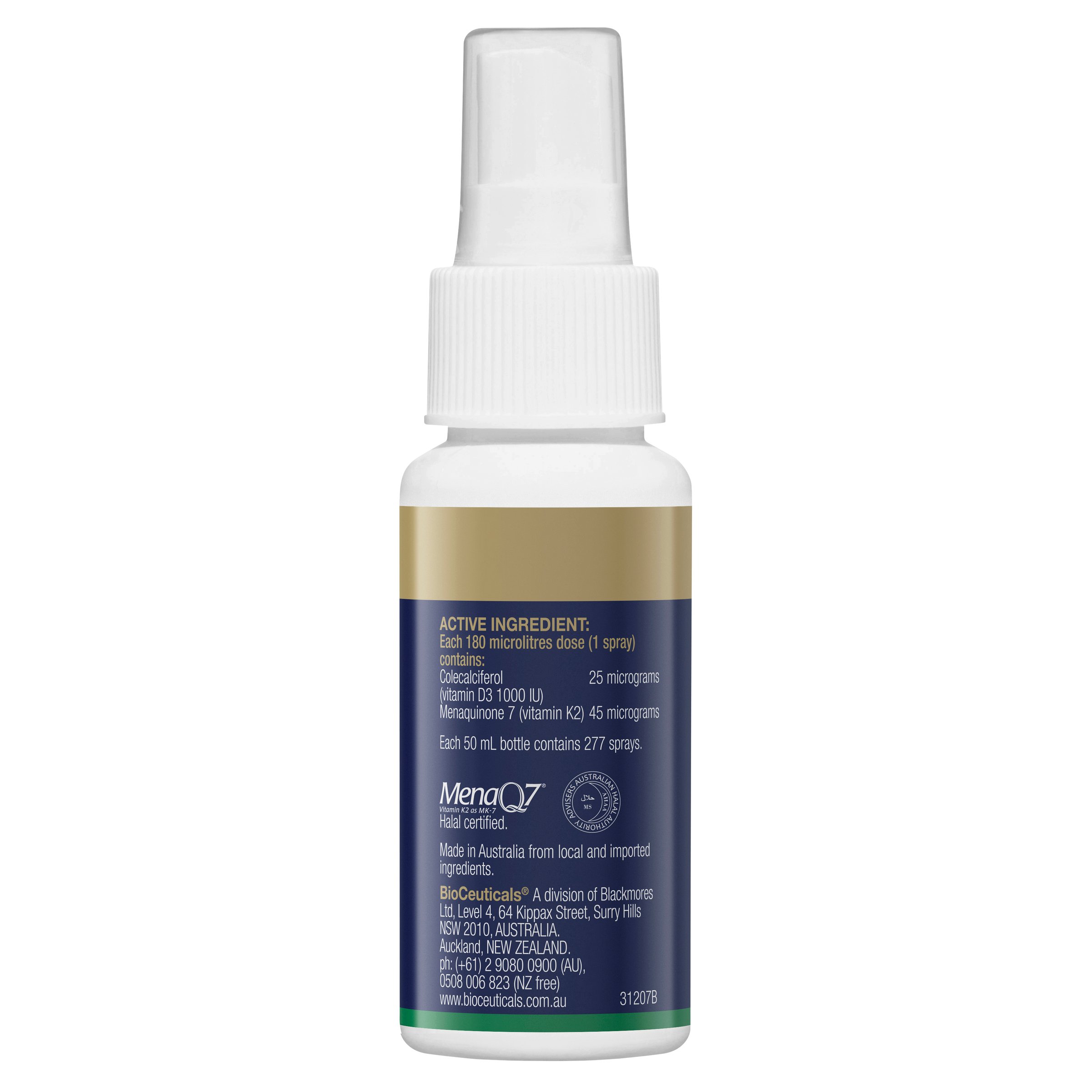 BioCeuticals D3 + K2 Spray 50ml - Image 2