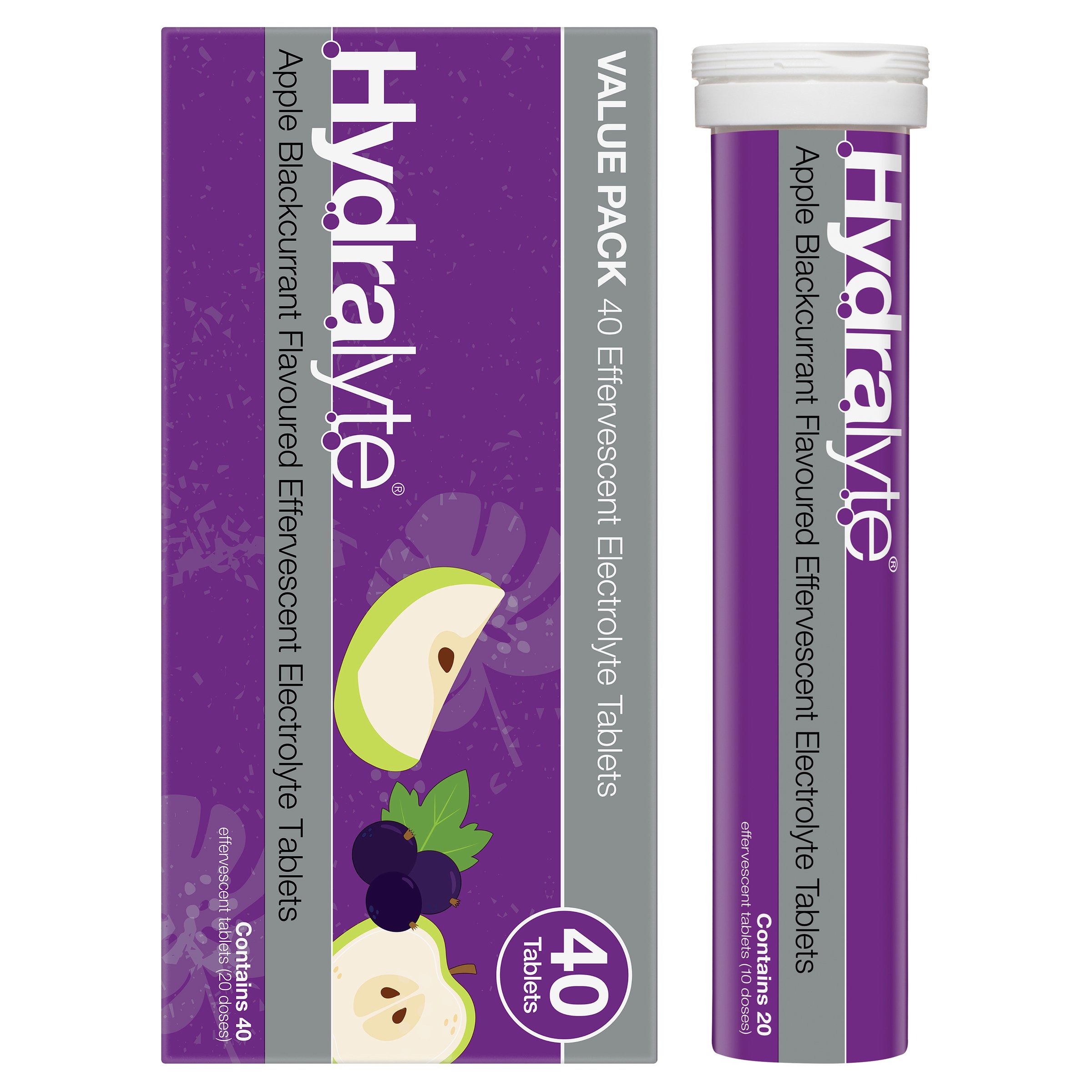 Hydralyte Effervescent Apple/Blackcurrant 40 tablets - Image 7