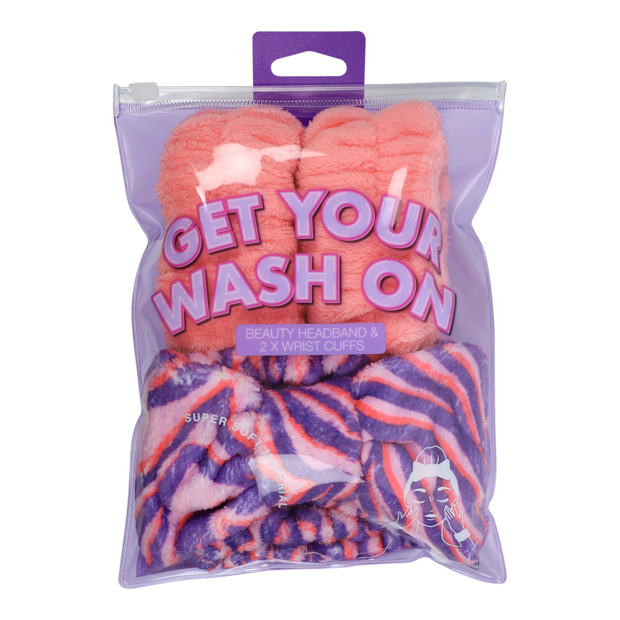 GFA Get Your Wash On Beauty Headband & Wristbands Set 3 piece - Image 1