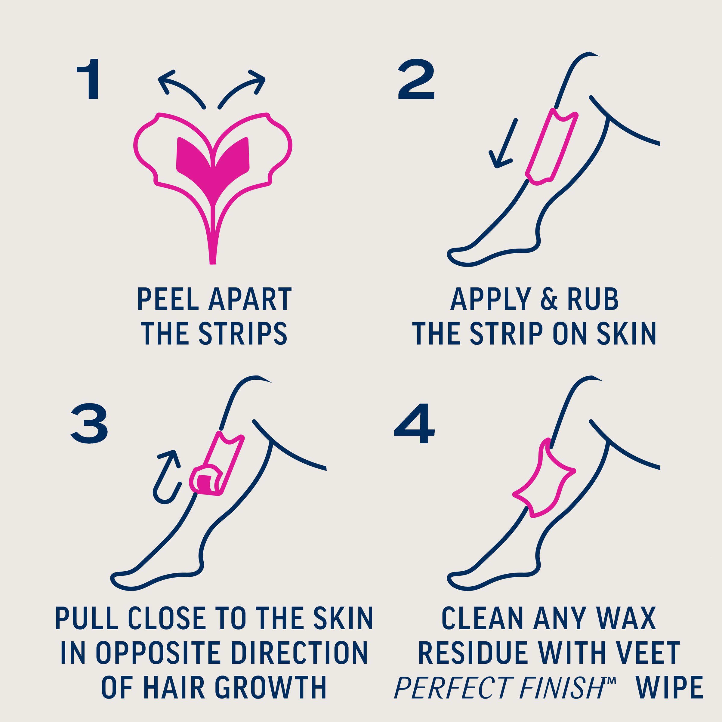 Veet Pure Leg Wax Strips 40 pack - Image 10