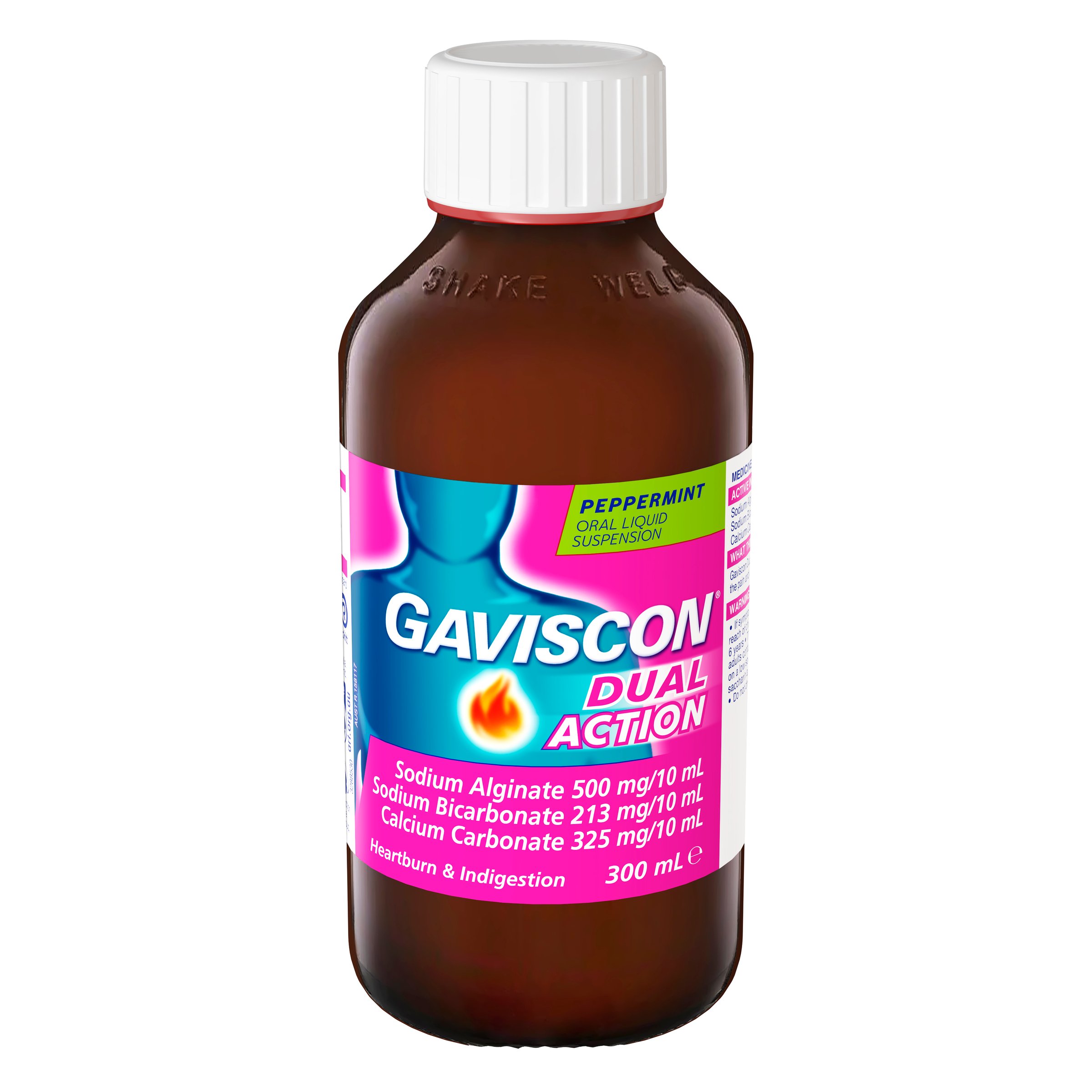Gaviscon Dual Action Liquid Peppermint 300ml - Image 10