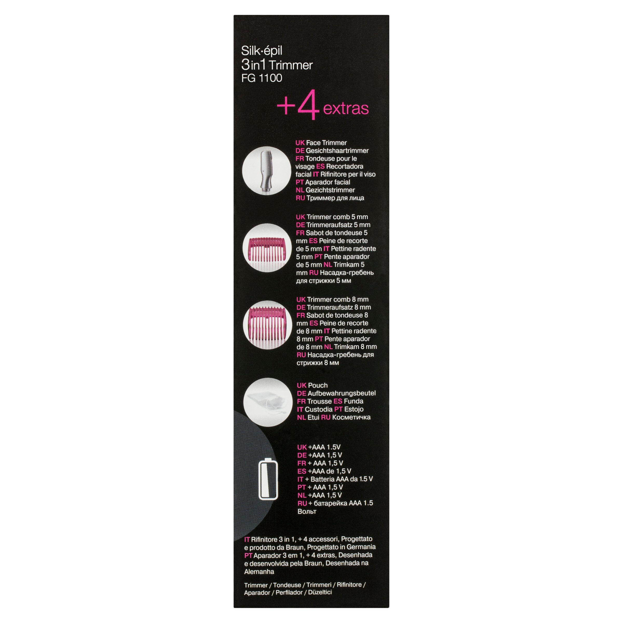 Braun Silk-Epilator 3 In 1 Trimmer FG 1100 - 1 unit - Image 3