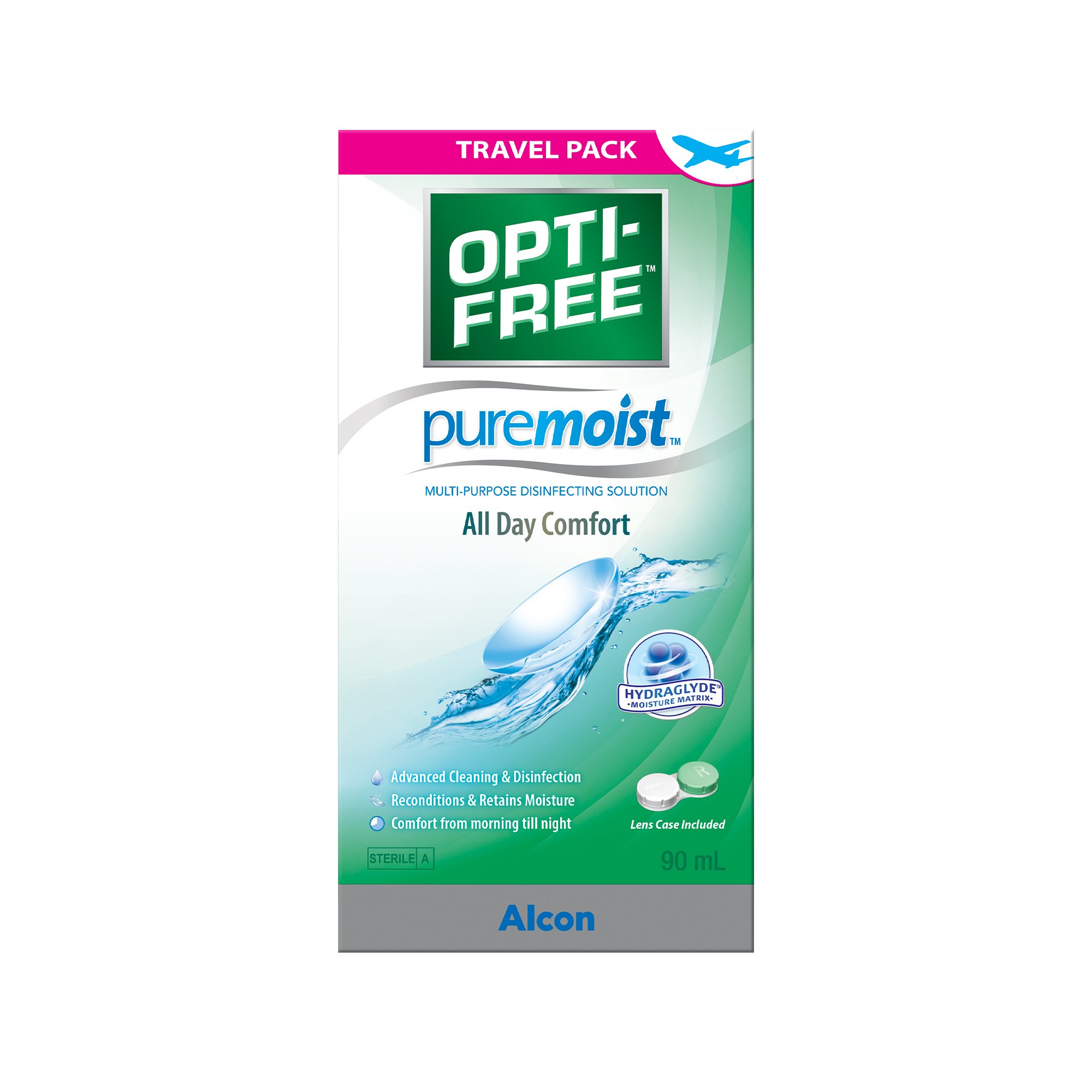 Opti-Free Pure Moist Multi-Purpose Disinfecting Solution 90ml - Image 1