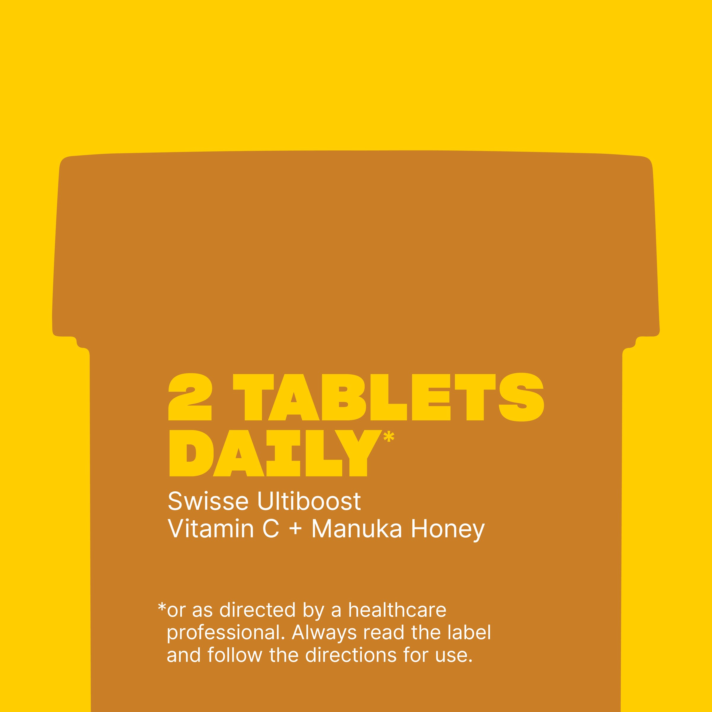 Swisse Ultiboost Vitamin C + Manuka Honey 120 chewable tablets - Image 6