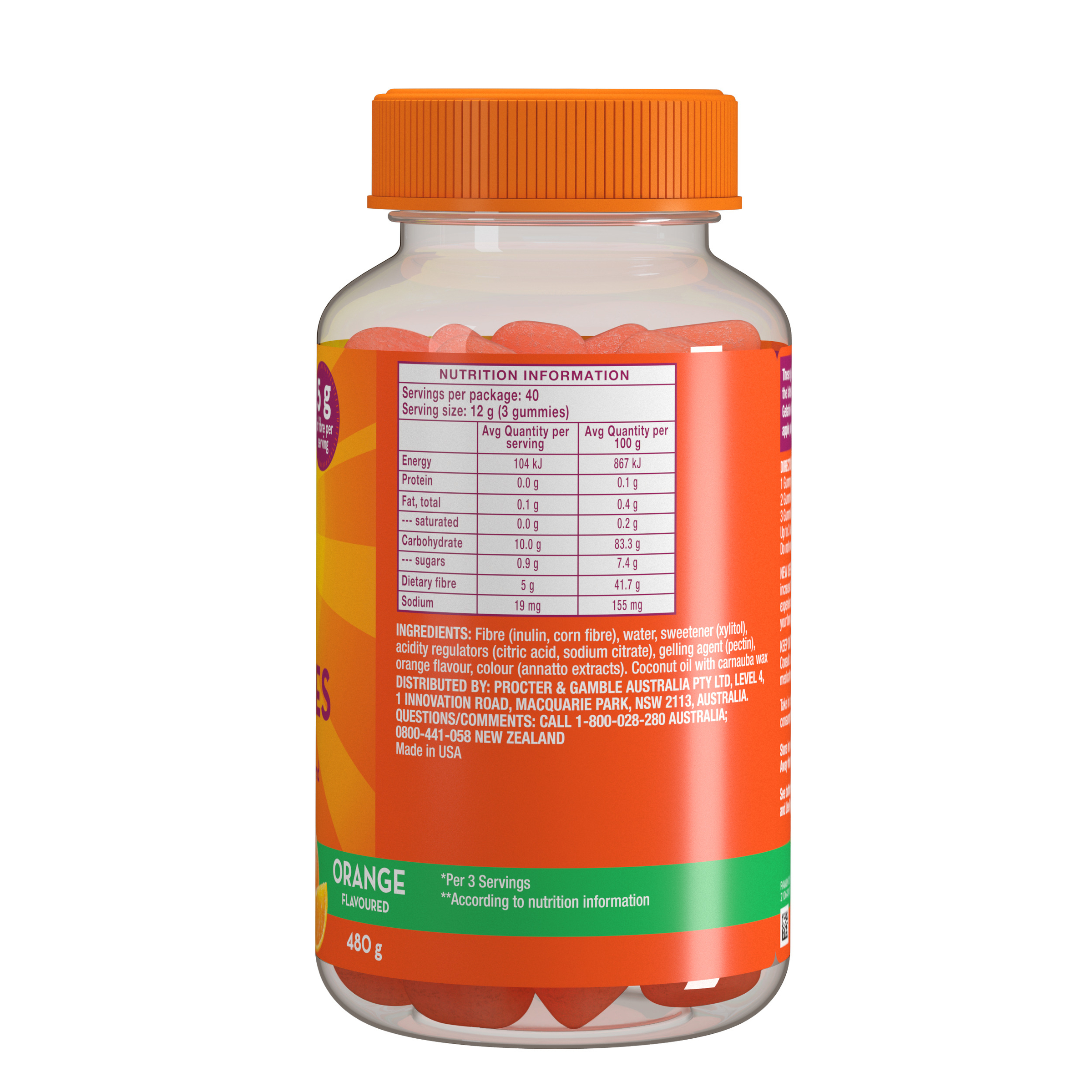 Metamucil Fibre Gummies 120 gummies - Image 2
