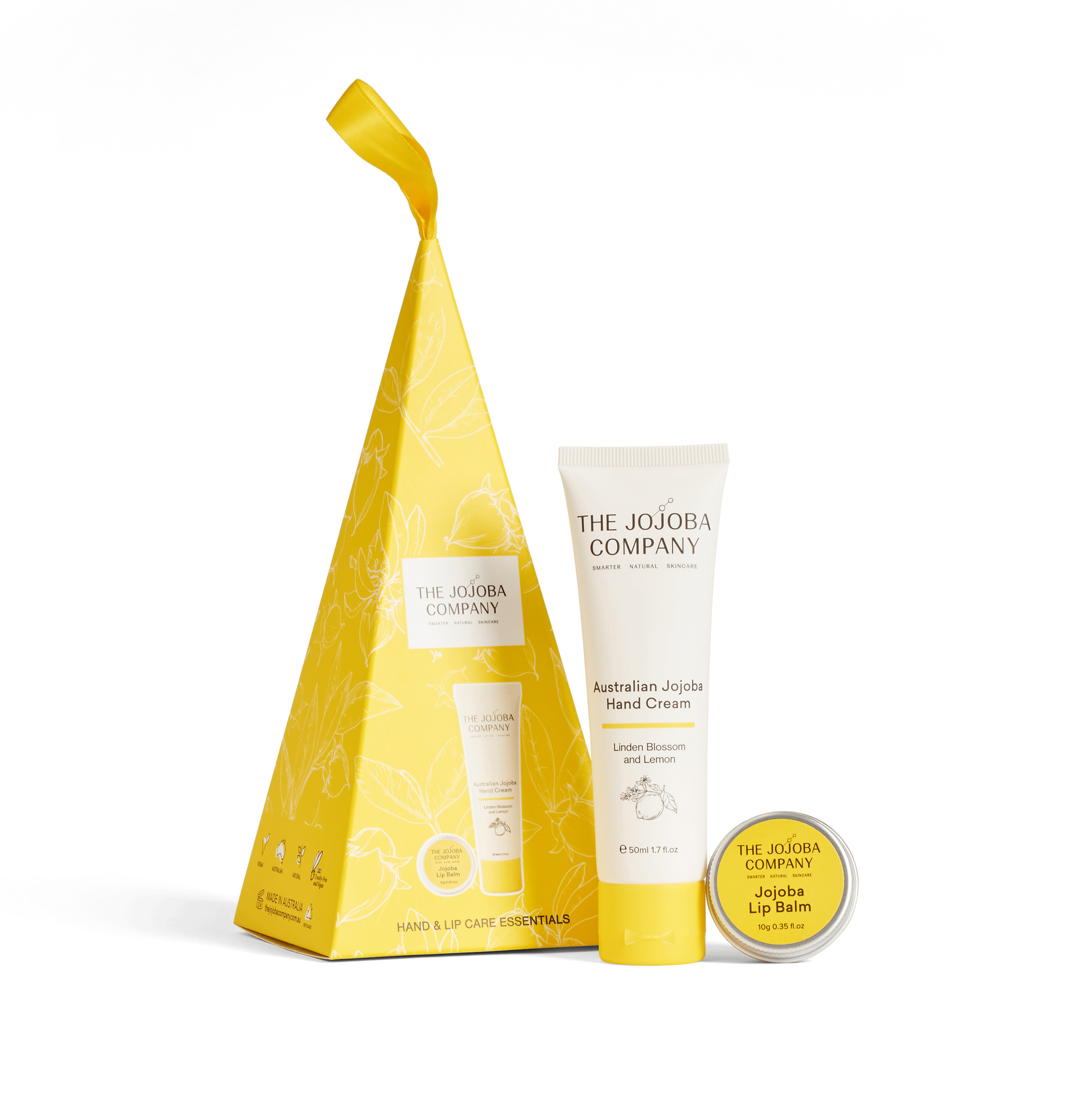 The Jojoba Company Hand & Lip Care Essentials 2 piece