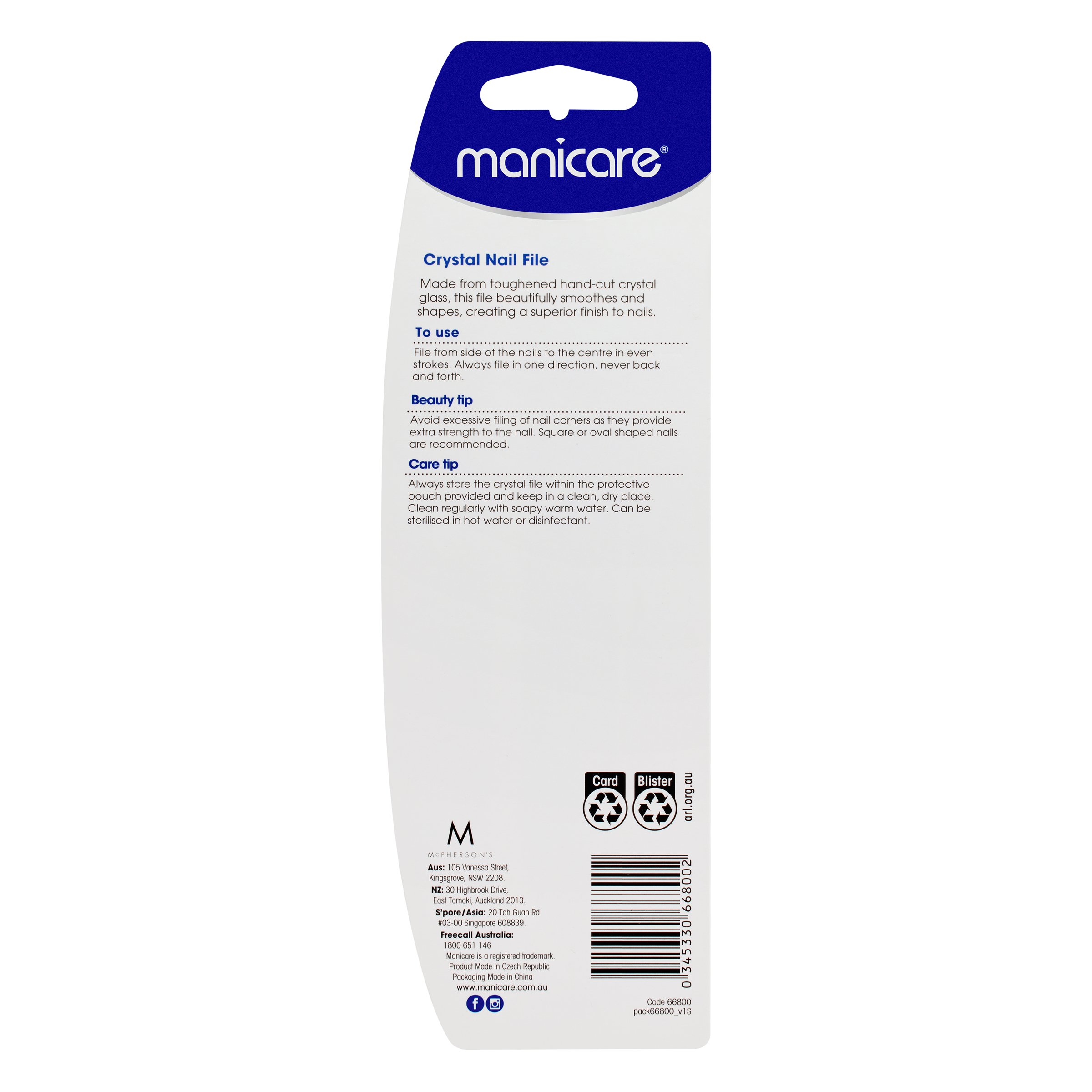 Manicare Crystal Nail File 1 each - Image 2
