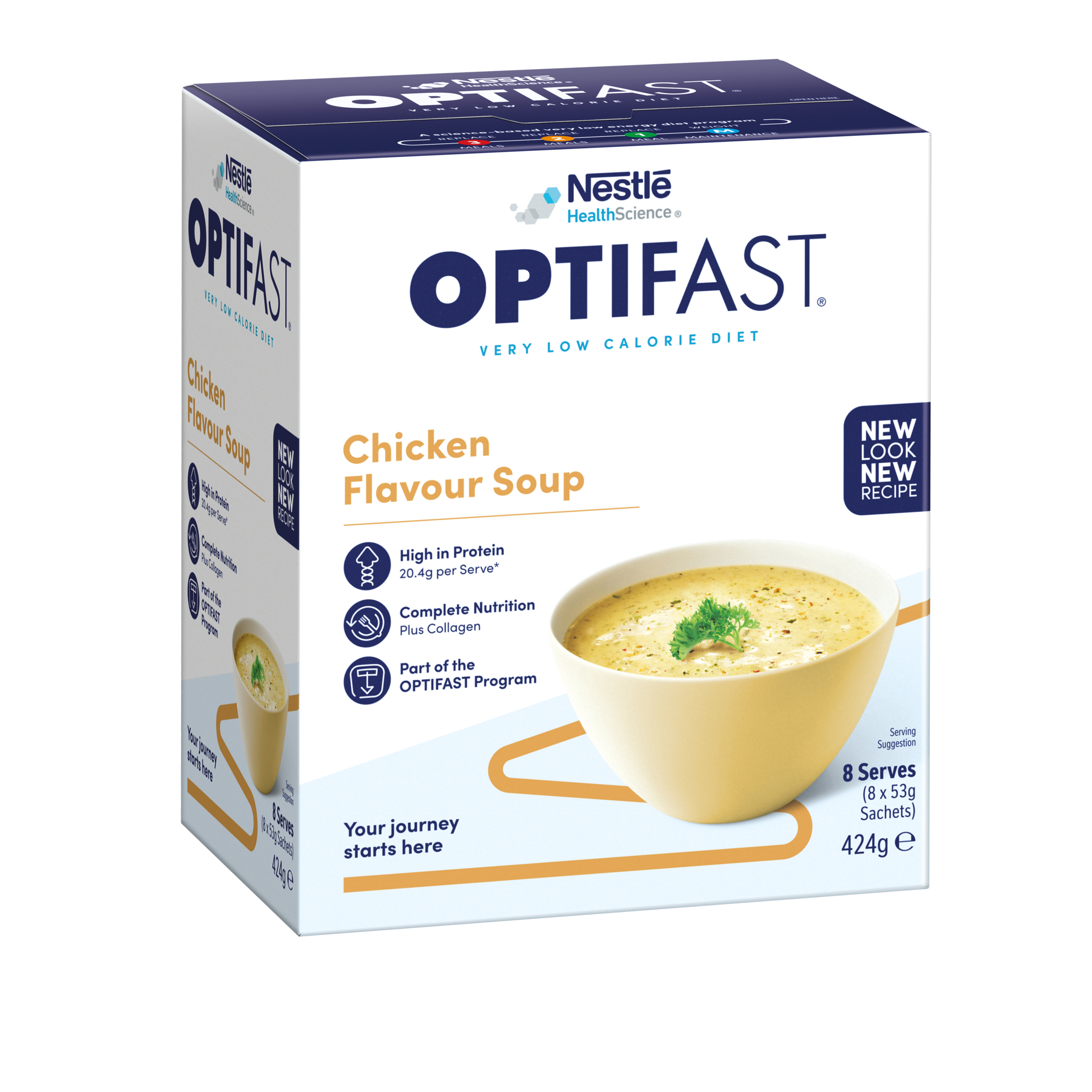 Optifast VLCD Soup Chicken 53g - 8 pack - Image 5