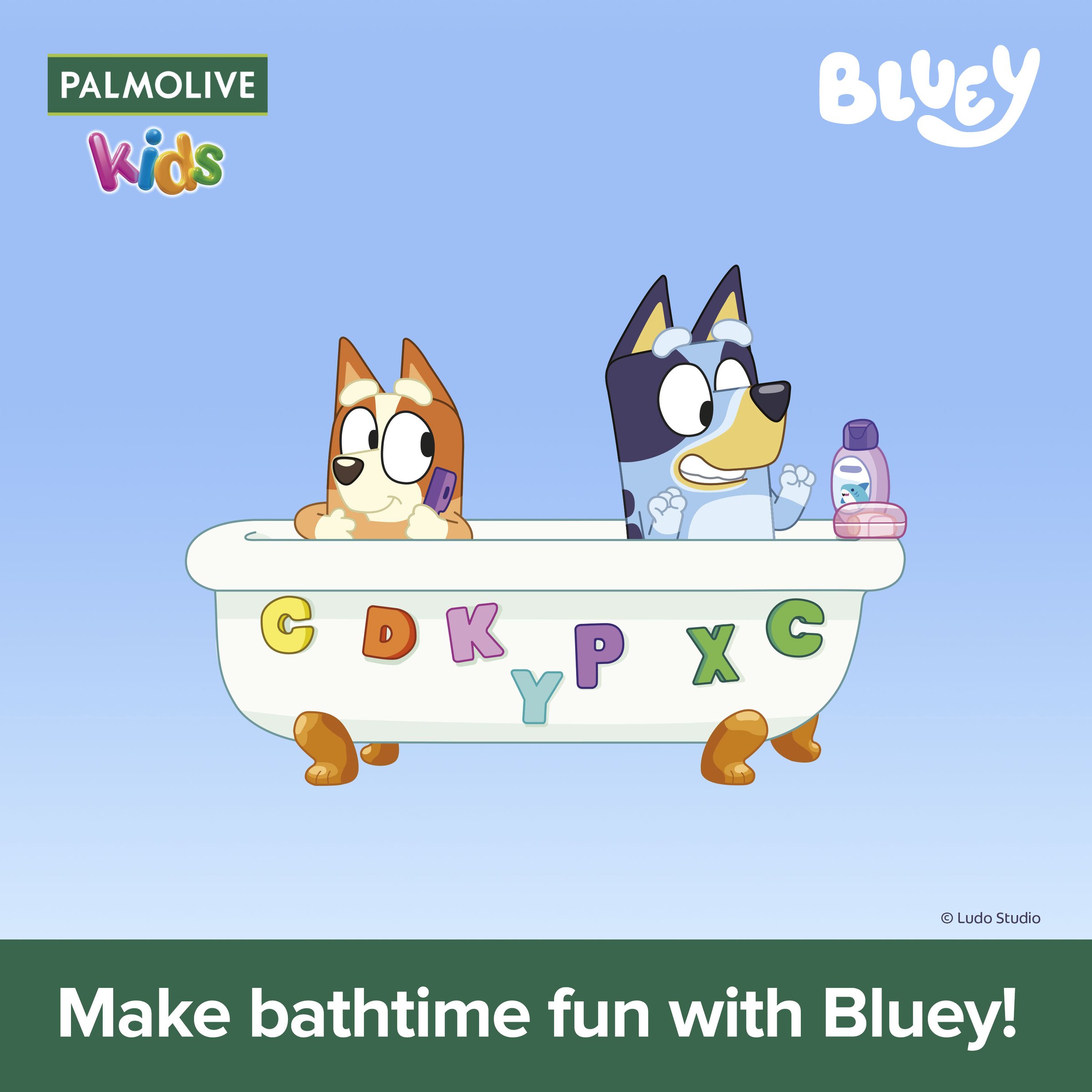 Palmolive 3In1 Bluey Kids Body Bath Hair 1L - Image 5