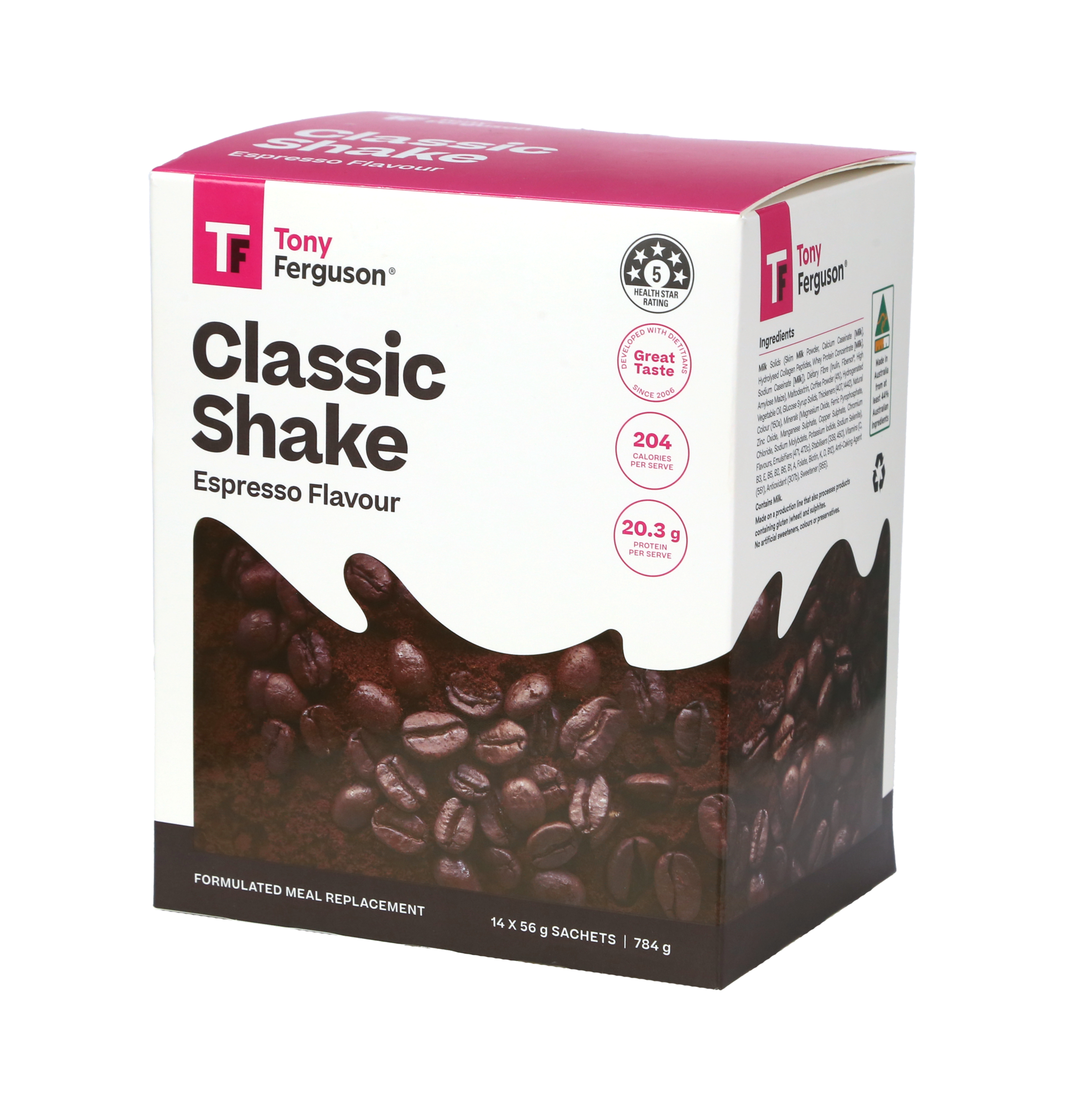 Tony Ferguson Classic Shake Espresso 14 pack - Image 2
