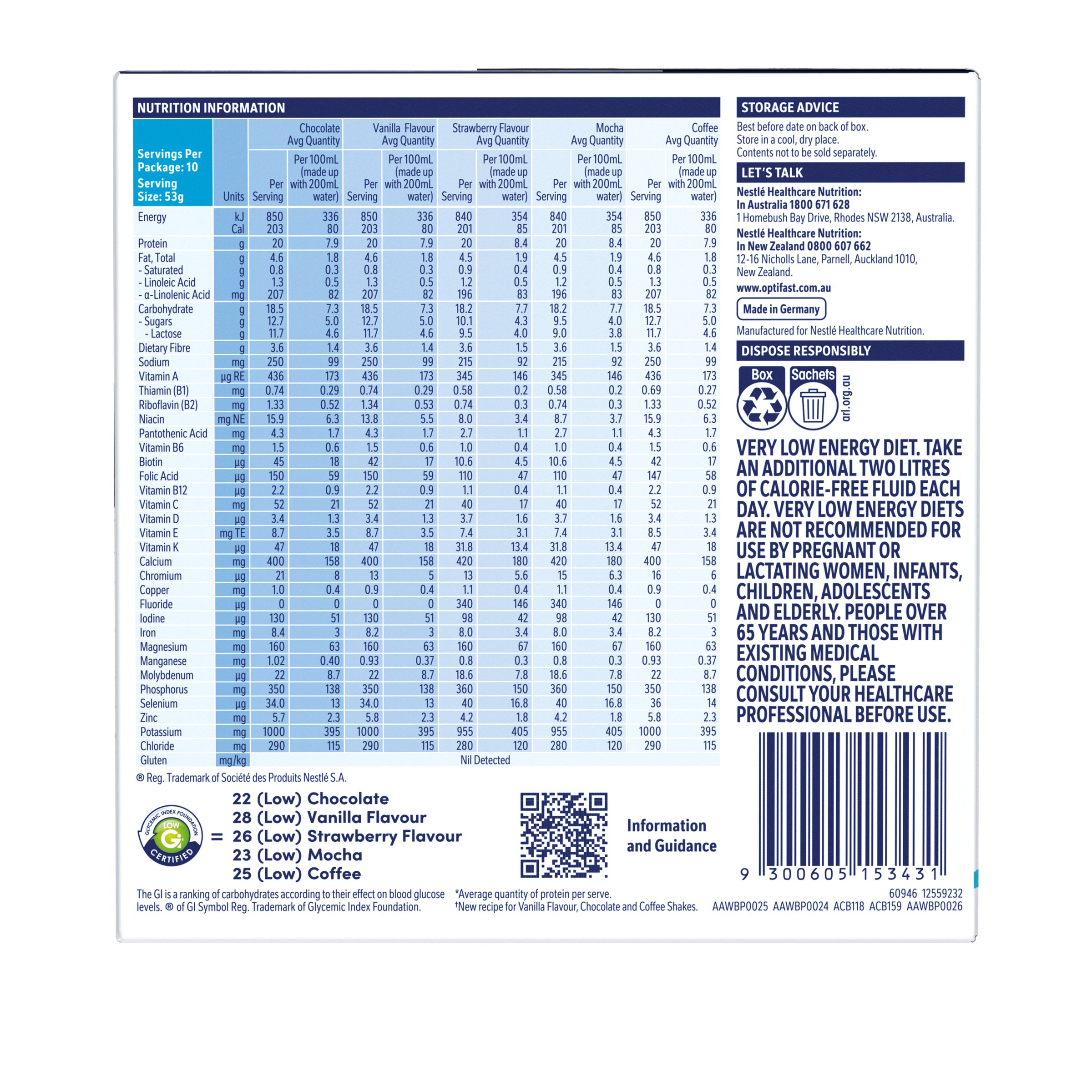 Optifast VLCD Shake Assorted 10 pack - Image 4