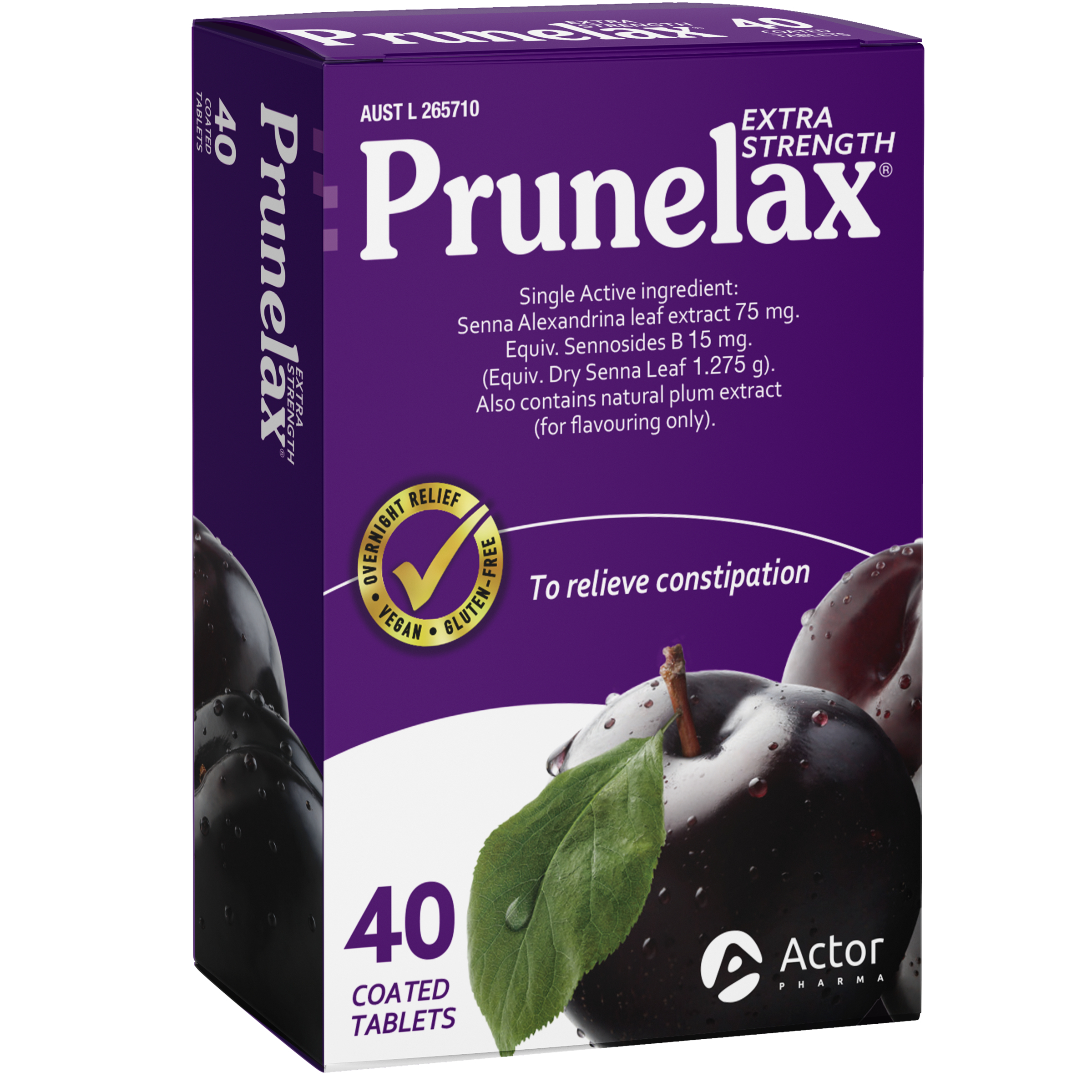 Prunelax Extra Strength Laxative 40 tablets - Image 2