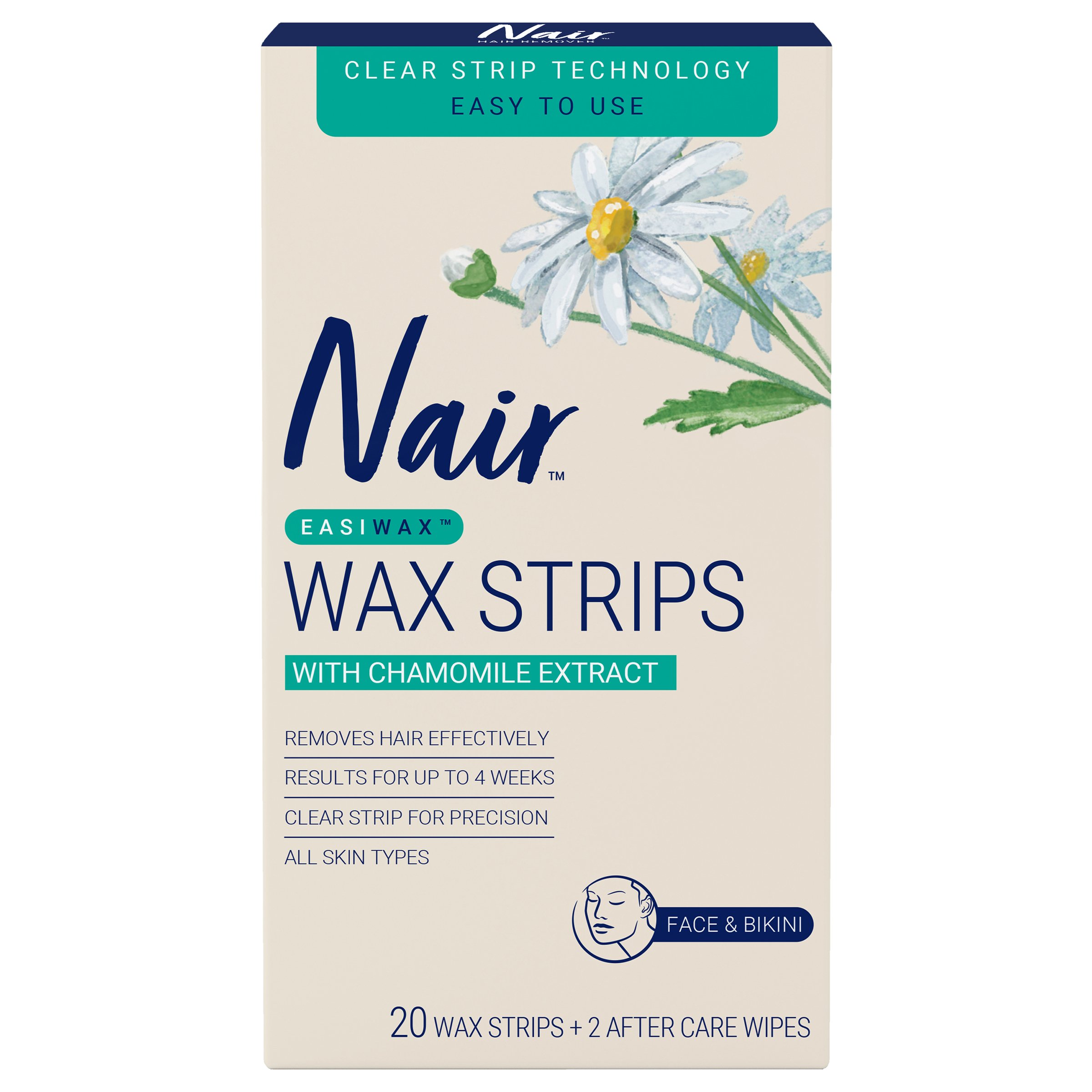 Nair Easiwax Wax Strips Mini 20 pack - Image 1