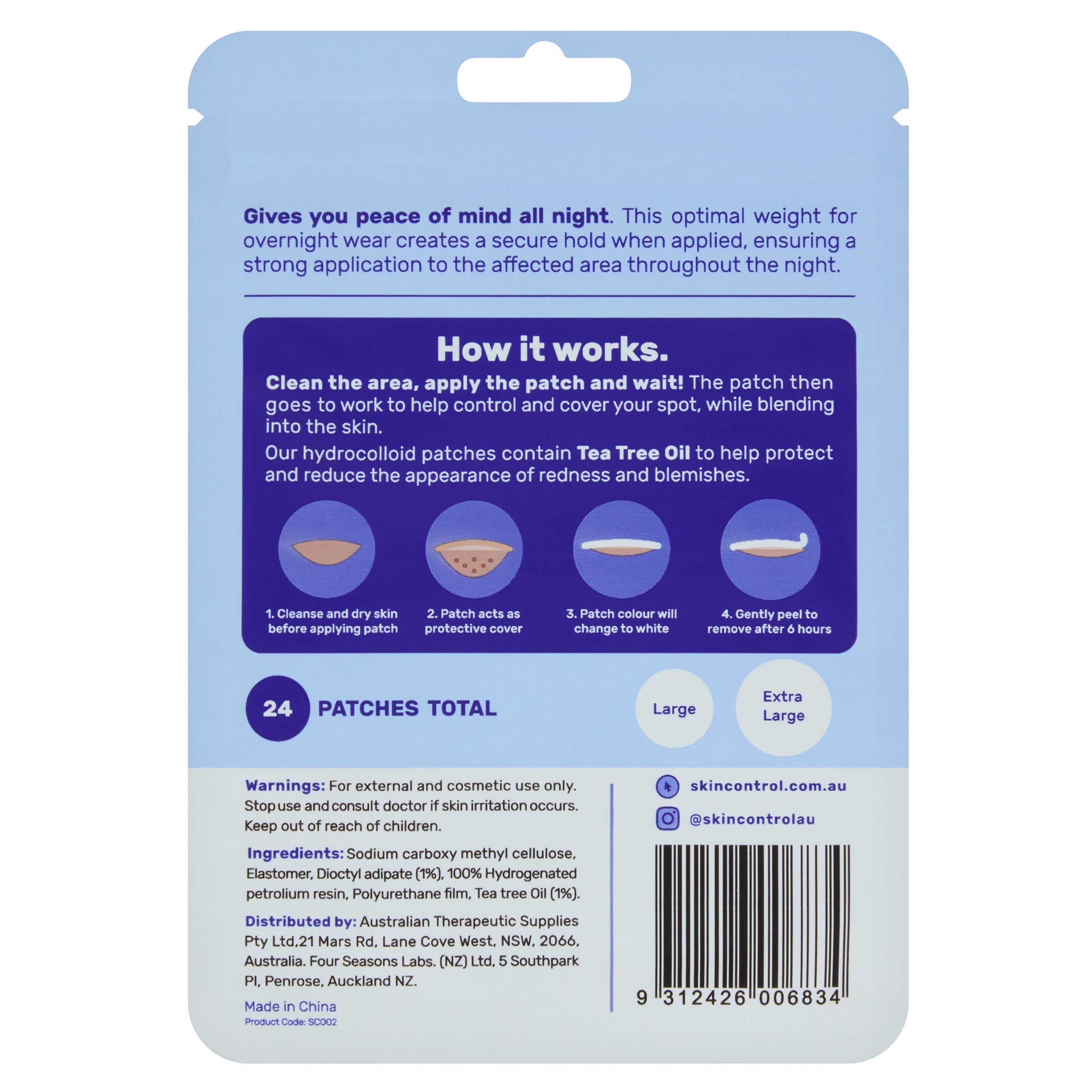 Skin Control Pimple Patch PM - 24 pack - Image 2