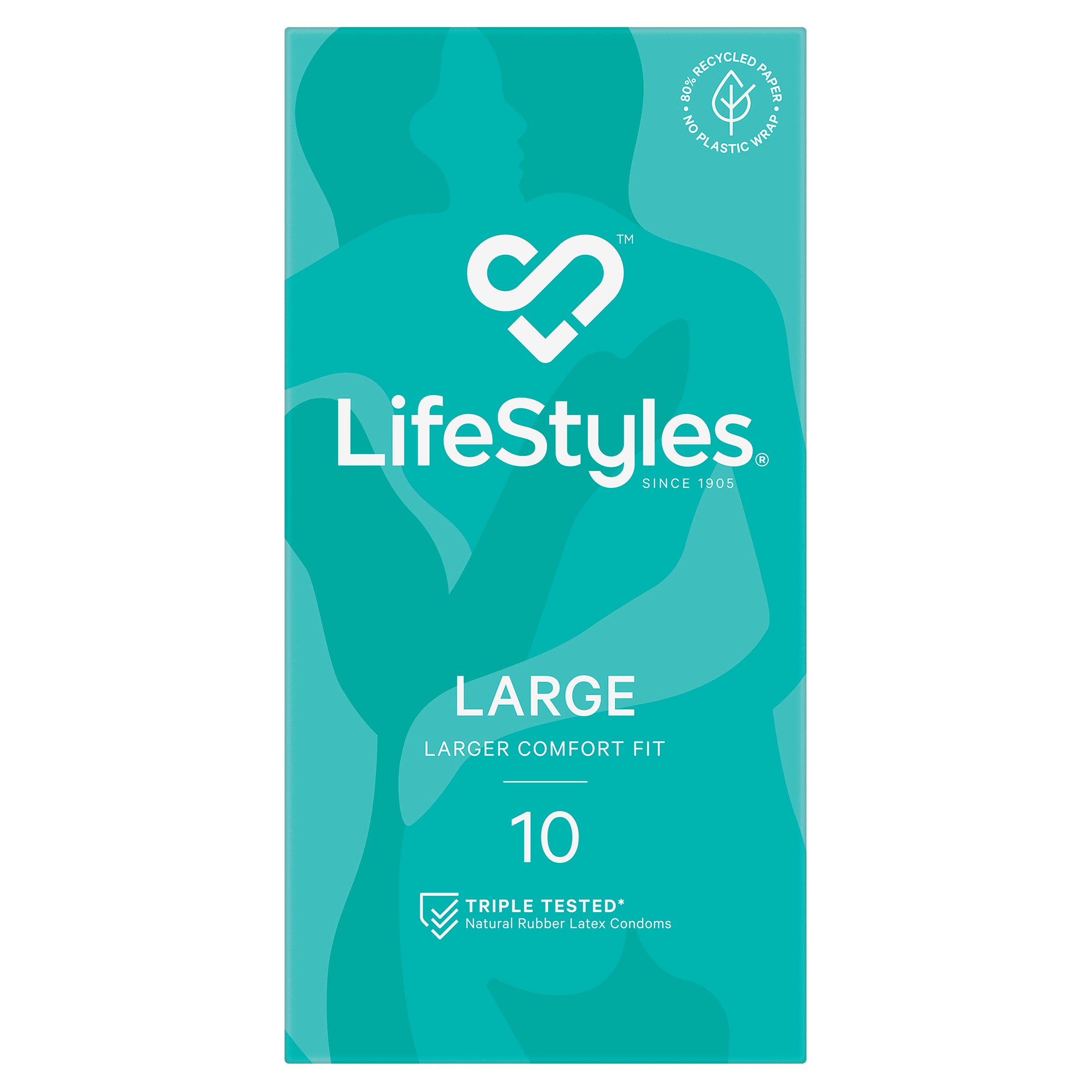LifeStyles Condoms Large 10 pack - Image 1
