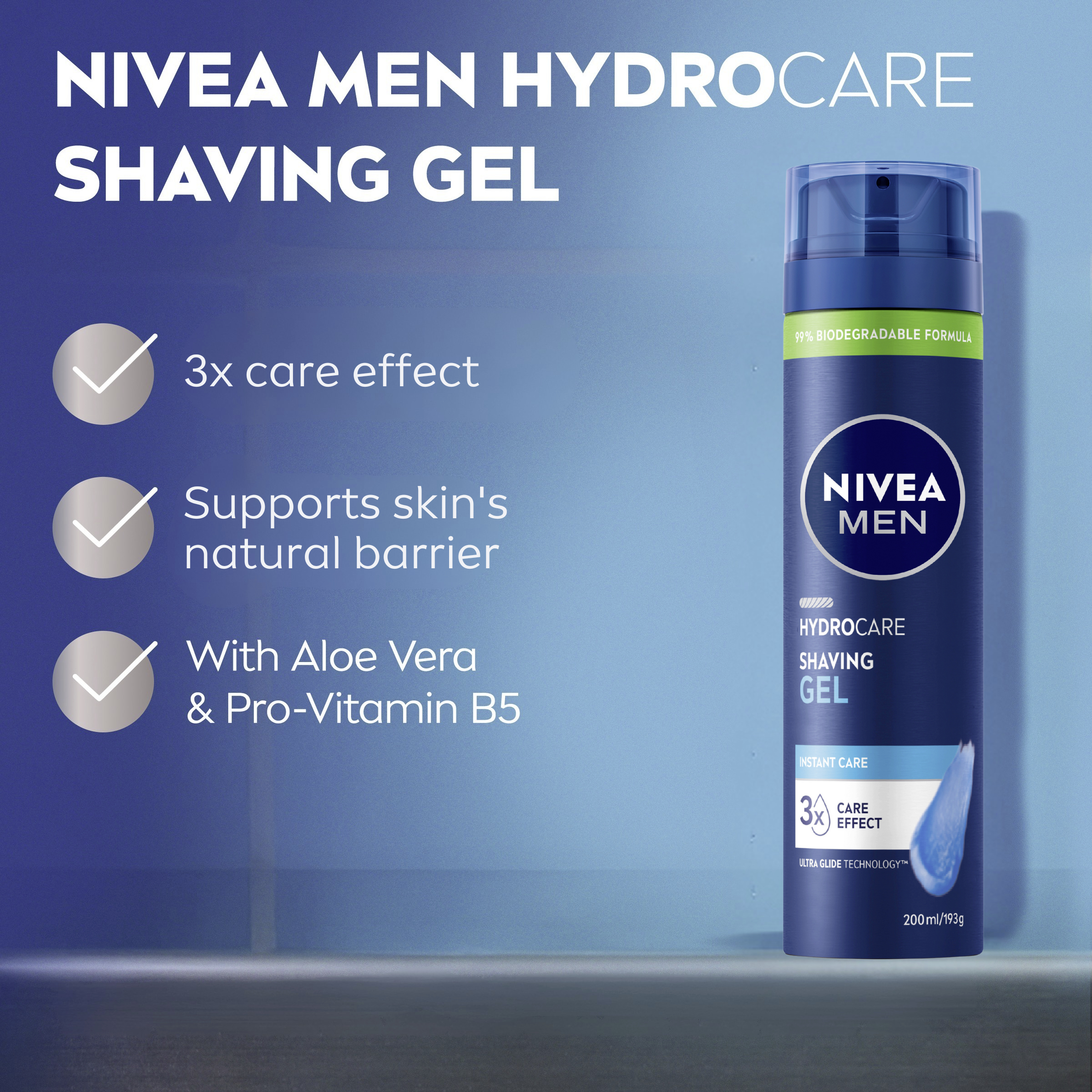 Nivea Men Hydrocare Shave Gel 200ml - Image 5
