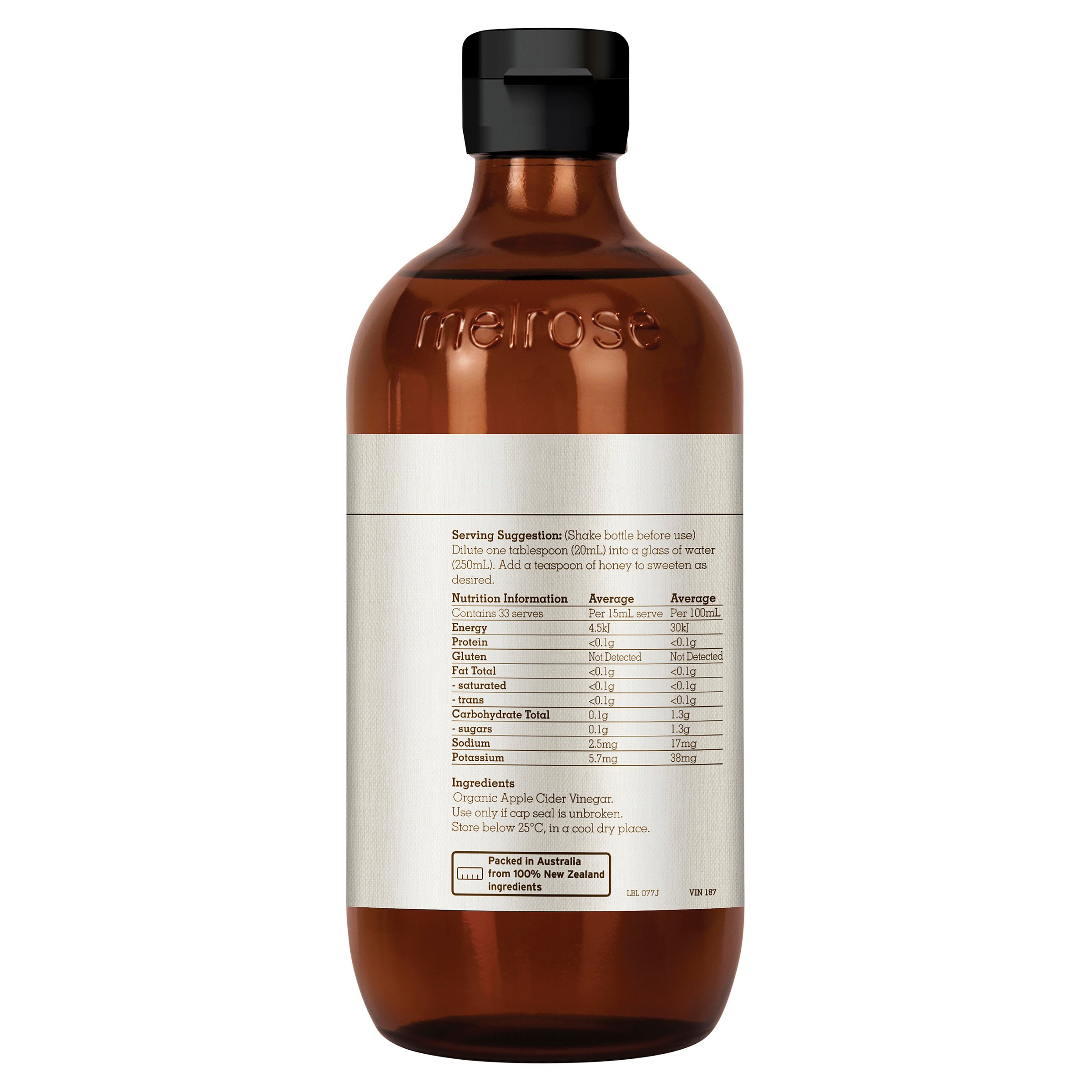 Melrose Organic Apple Cider Vinegar 500ml - Image 3