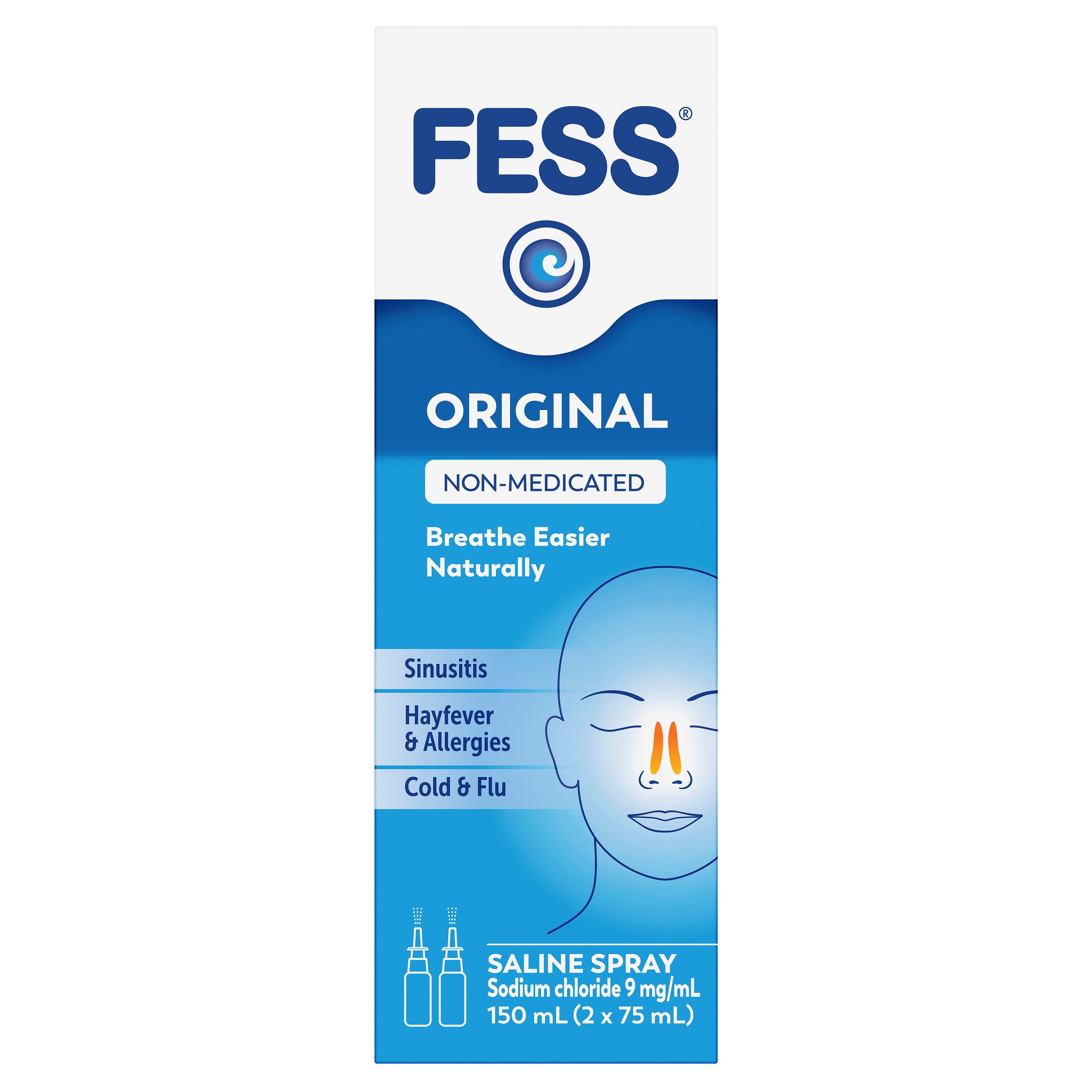 Fess Nasal Spray 75ml - 2 pack - Image 3