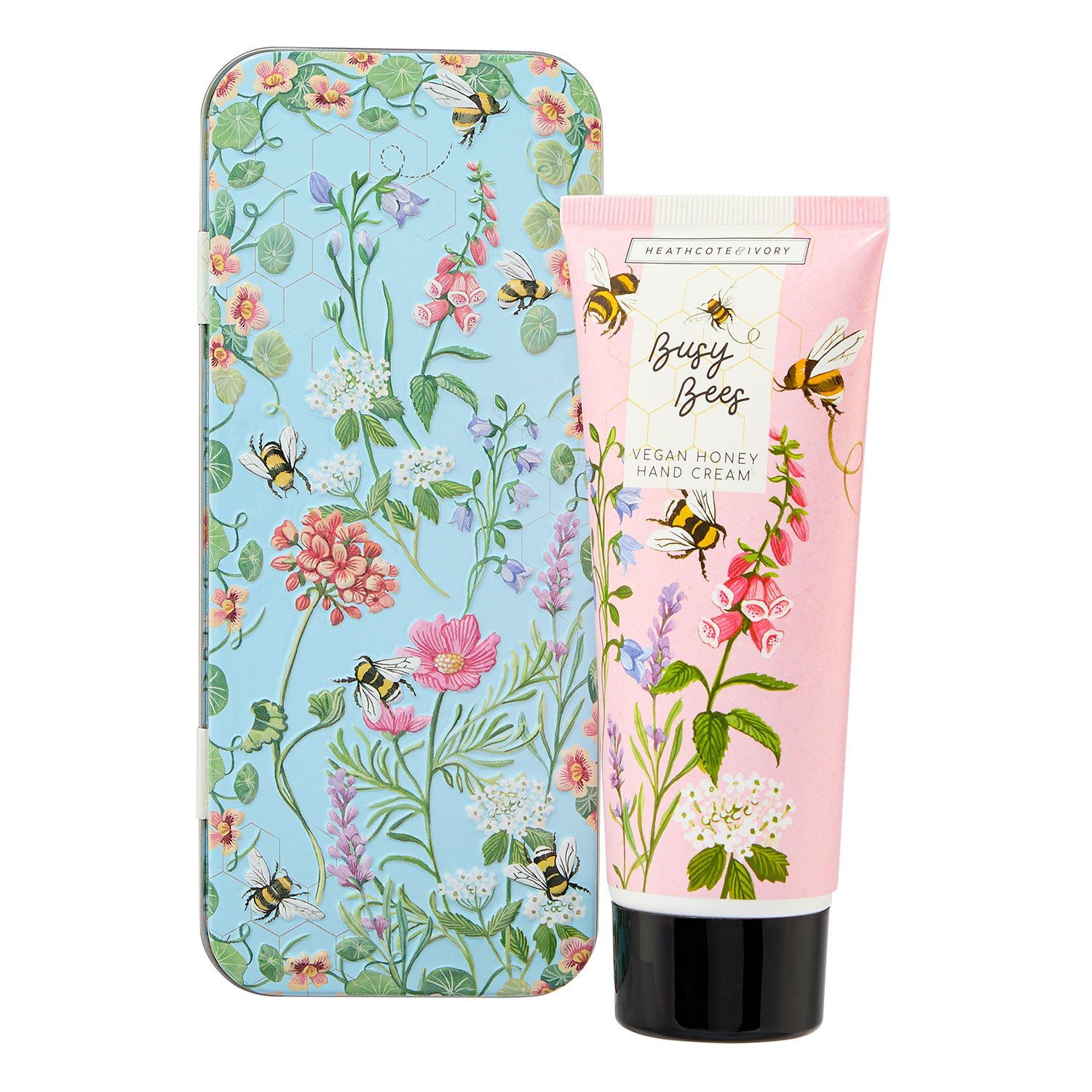 Heathcote & Ivory Busy Bees Tin With Hand Cream 100ml