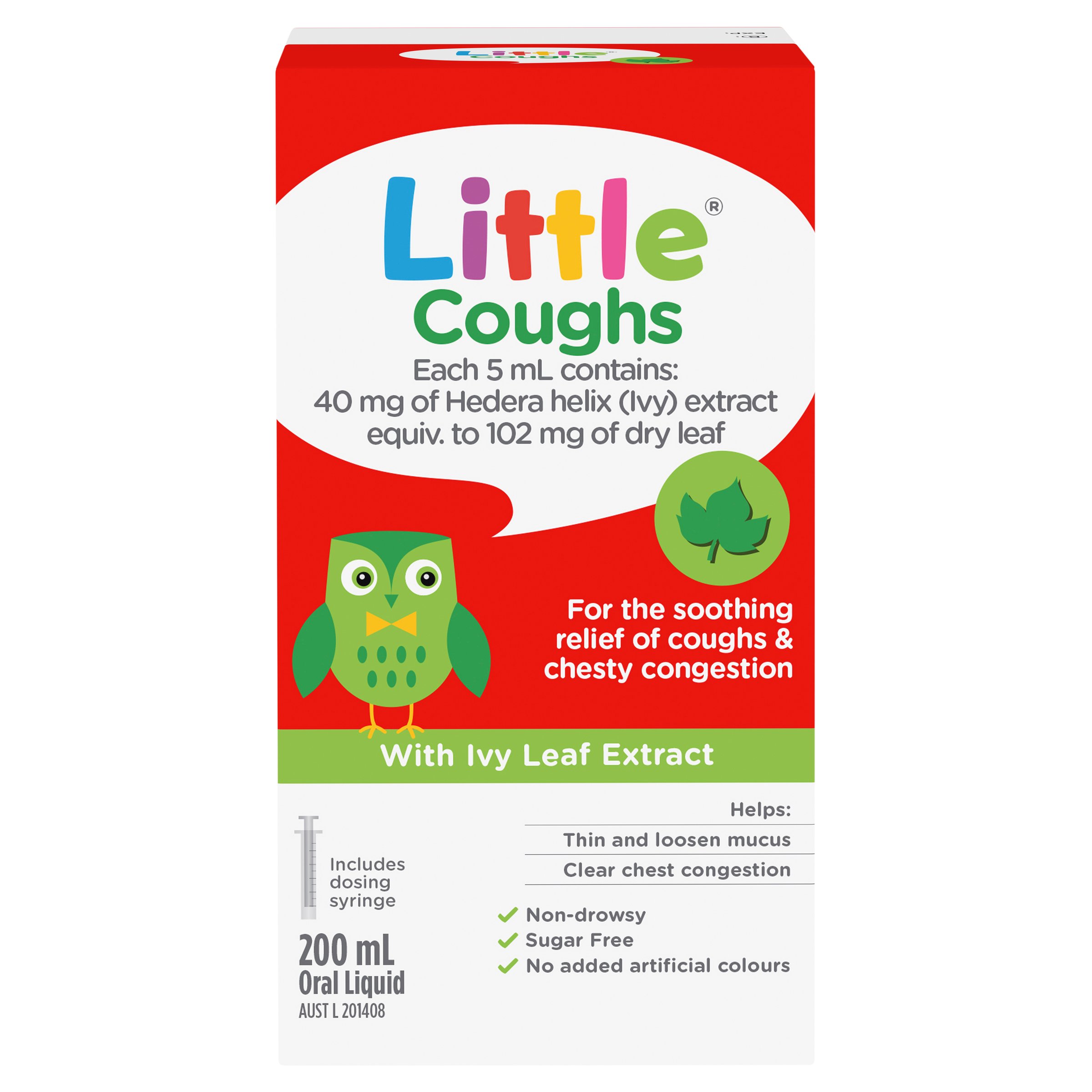 Little Coughs For Coughs & Chesty Congestion Relief 200ml - Image 1