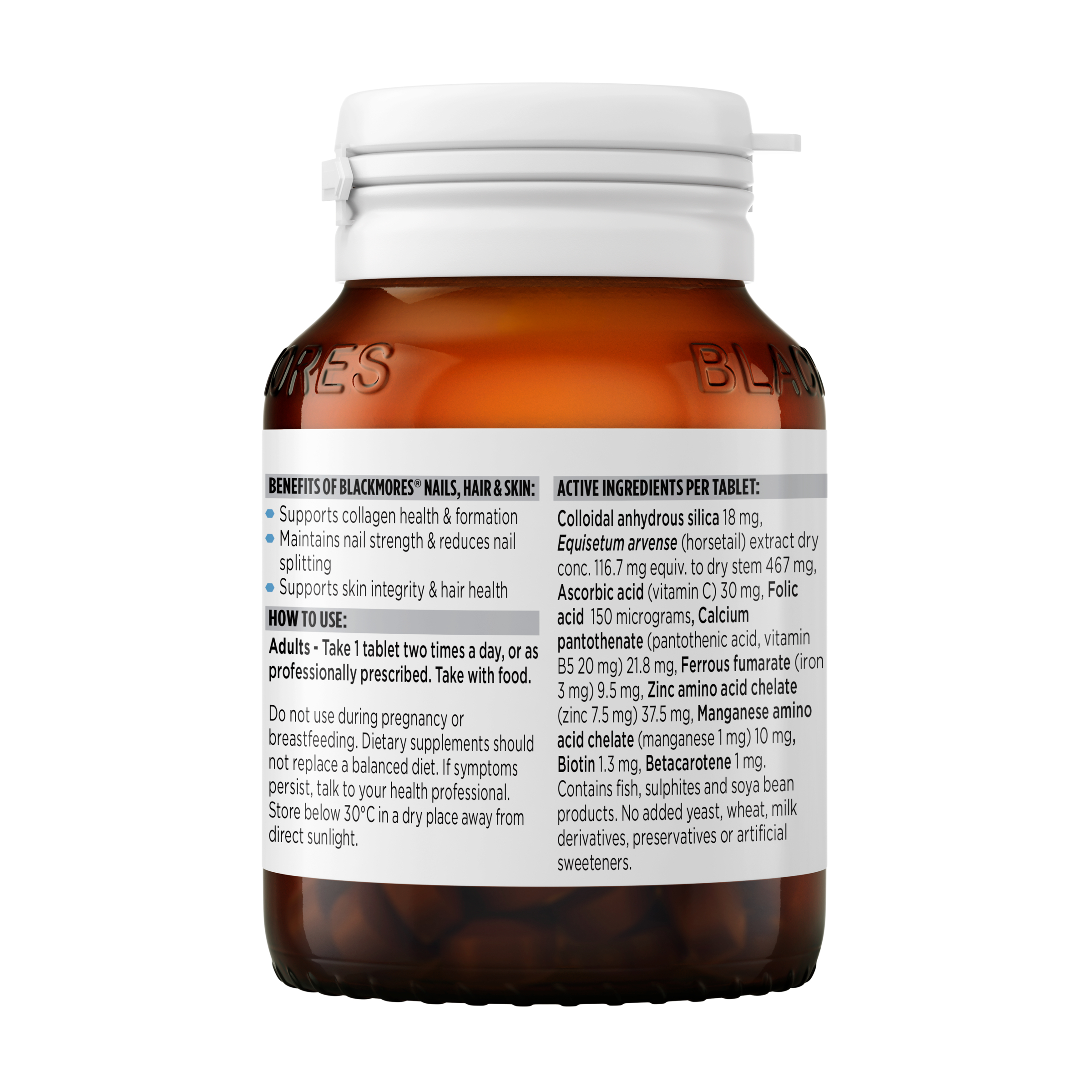 Blackmores Nails, Hair & Skin 60 tablets - Image 3