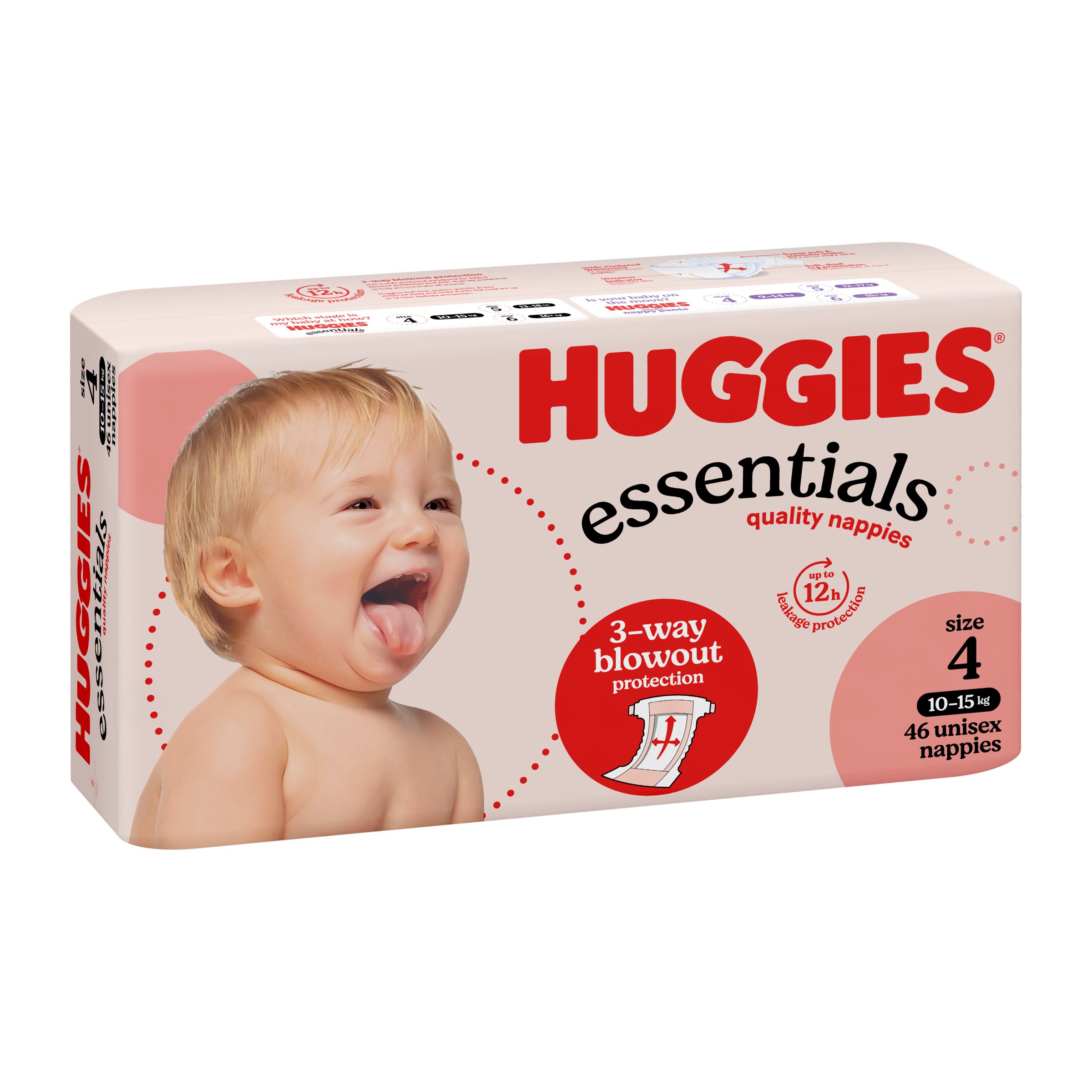 Huggies Nappies Essentials Toddler 46 pack - Image 8