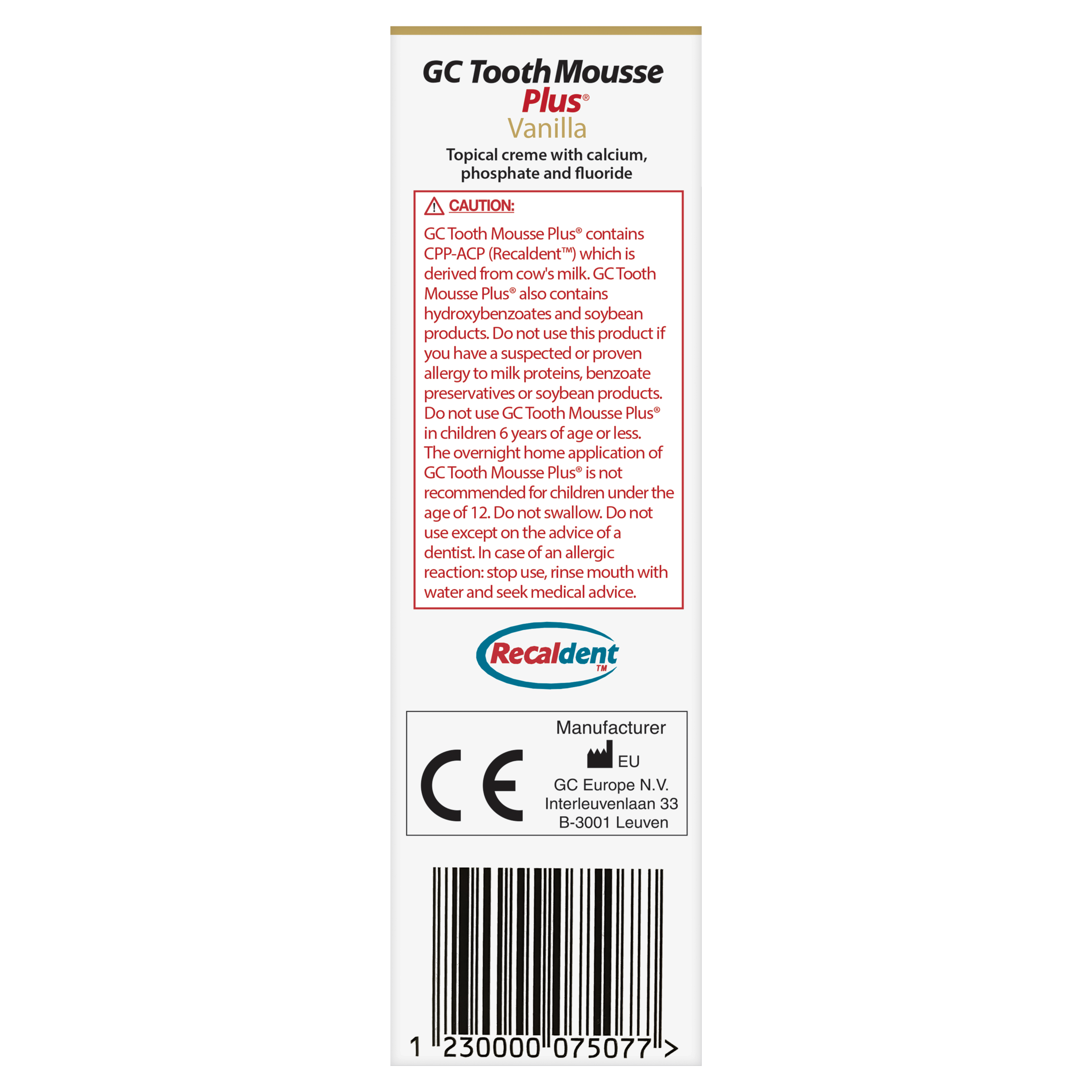 GC Tooth Mousse Plus Vanilla 40g - Image 4