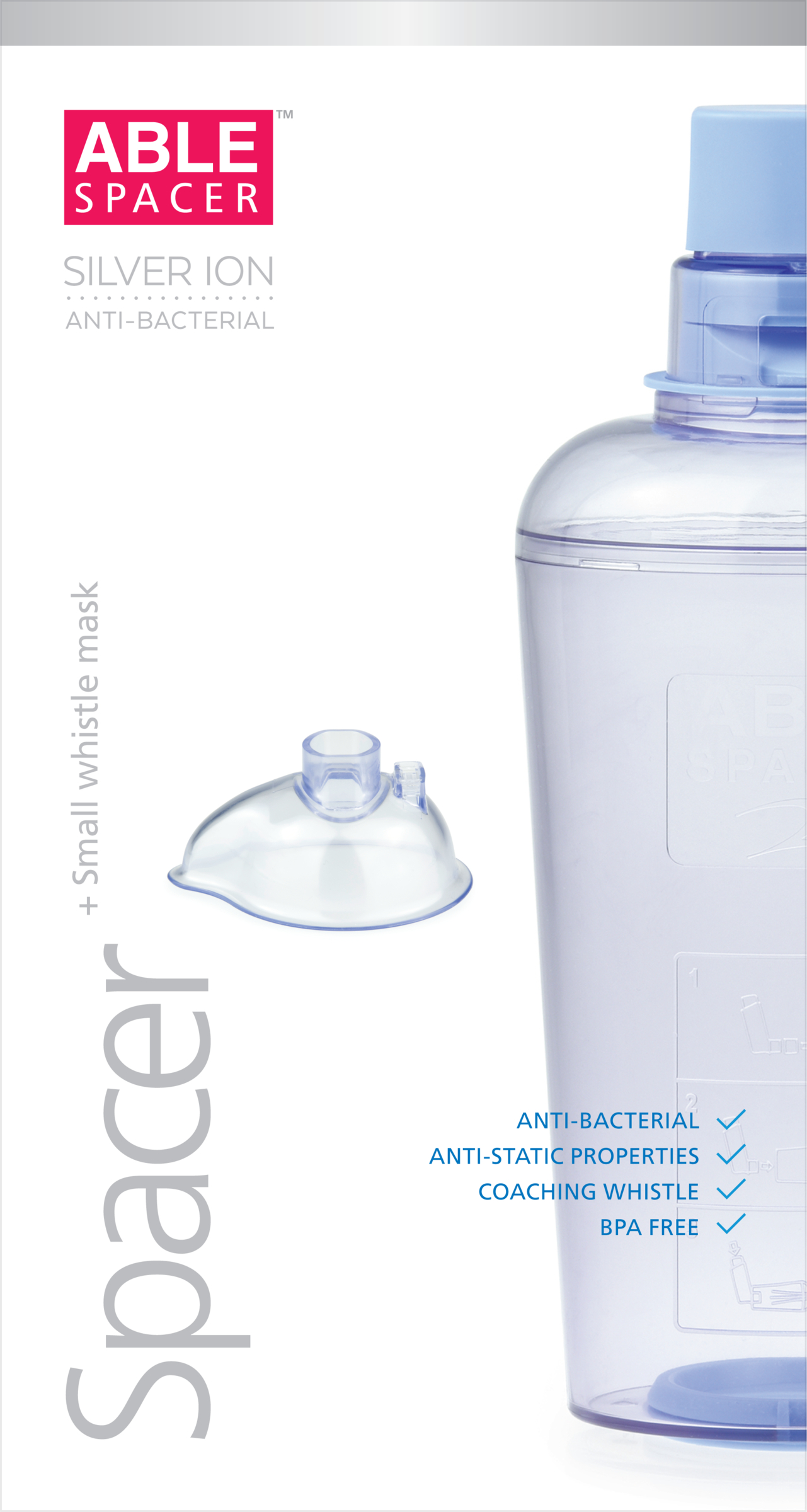 Able Spacer Anti-Bacterial With Small Mask 1 each
