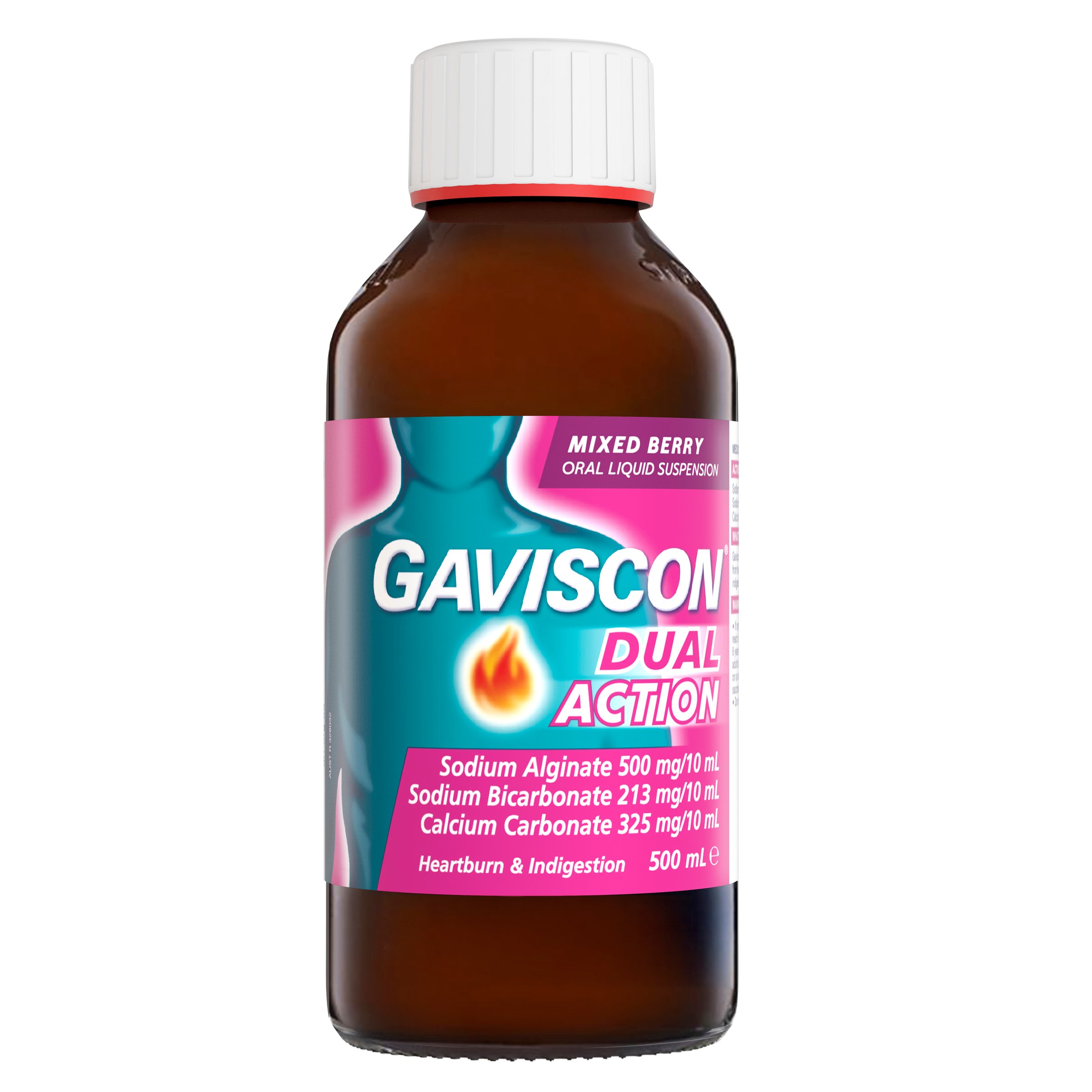 Gaviscon Dual Action Liquid Mixed Berry 500ml - Image 1