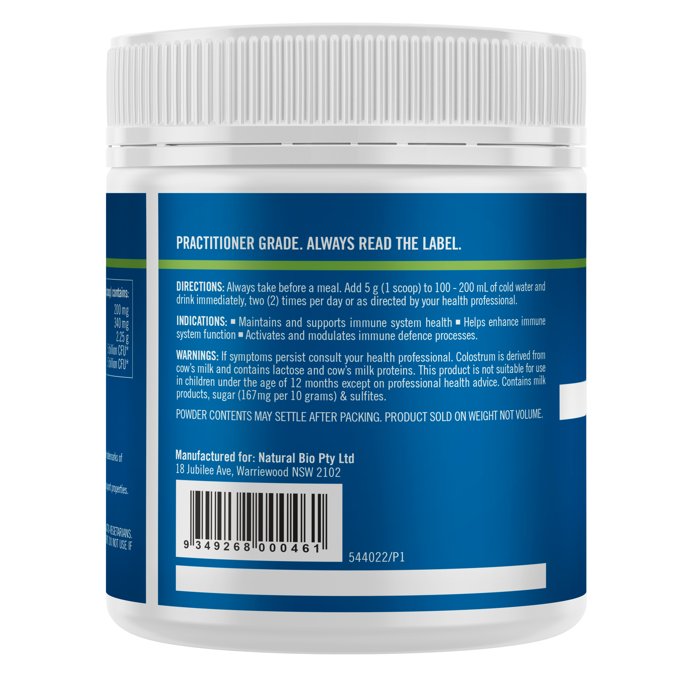 Bioglan Medlab Immune-5 Vanilla Powder 150g - Image 2