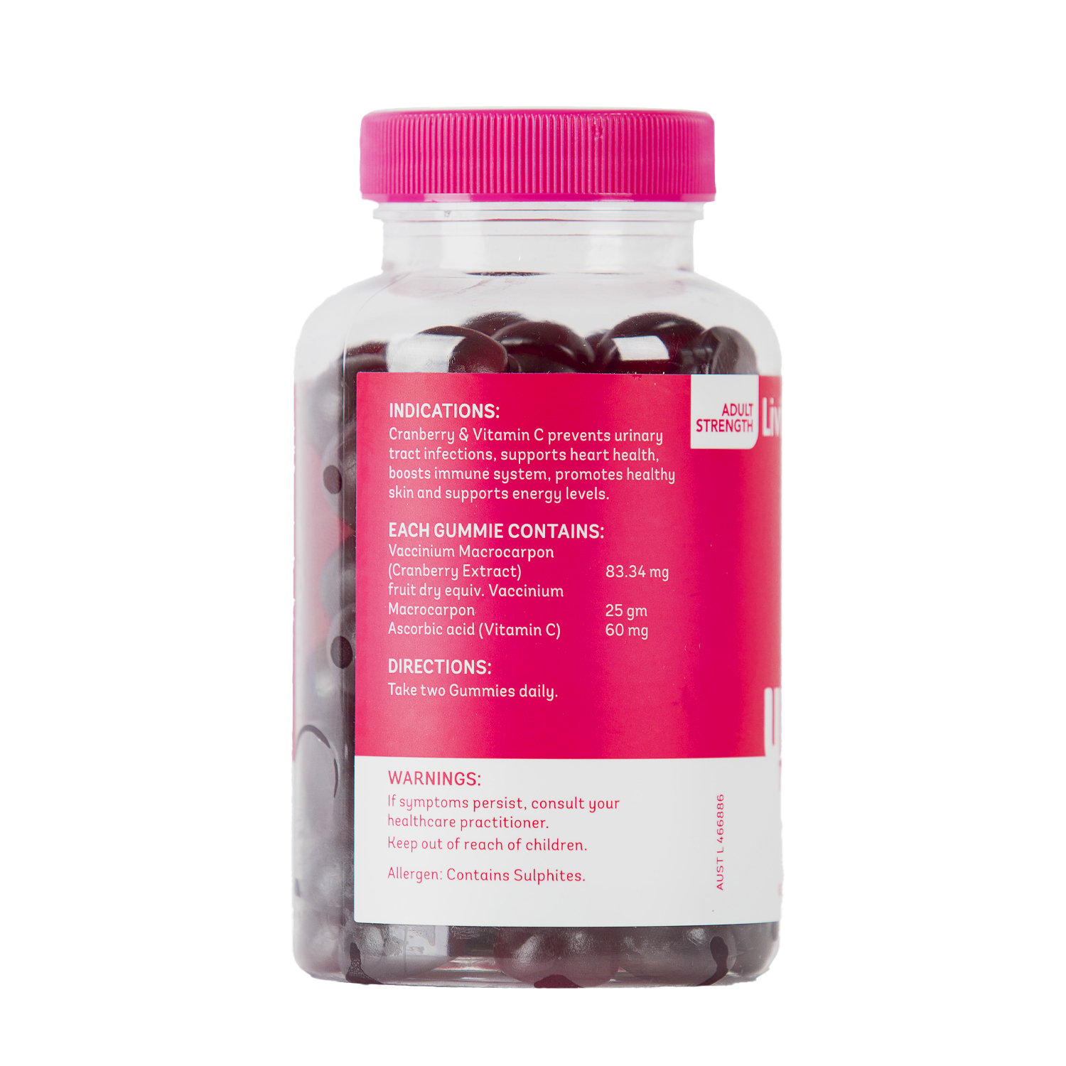 Living Healthy High Strength Gummies Urinary Tract Support pastilles - Image 2
