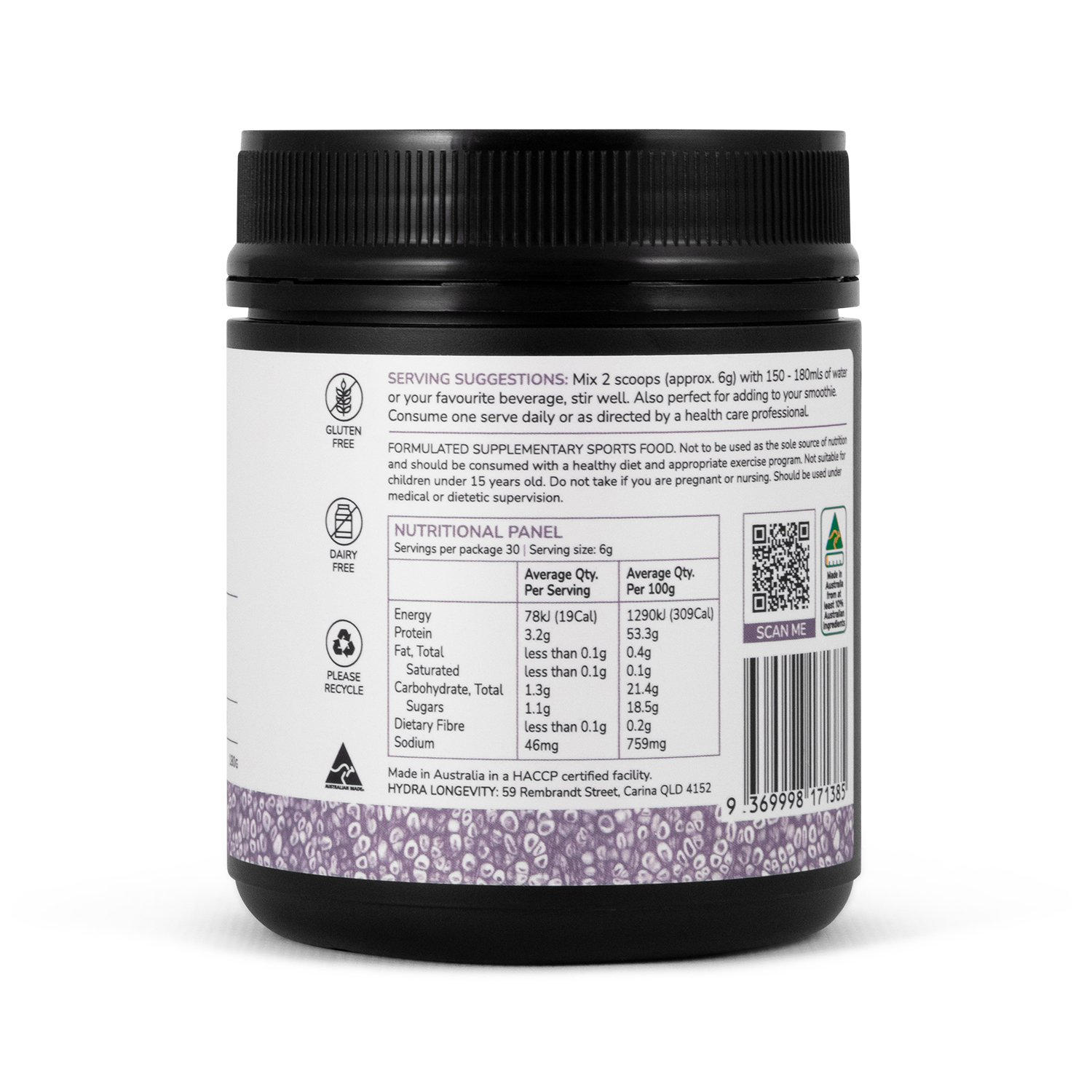 Hydra Longevity Skin & Joint Care 180g - Image 3