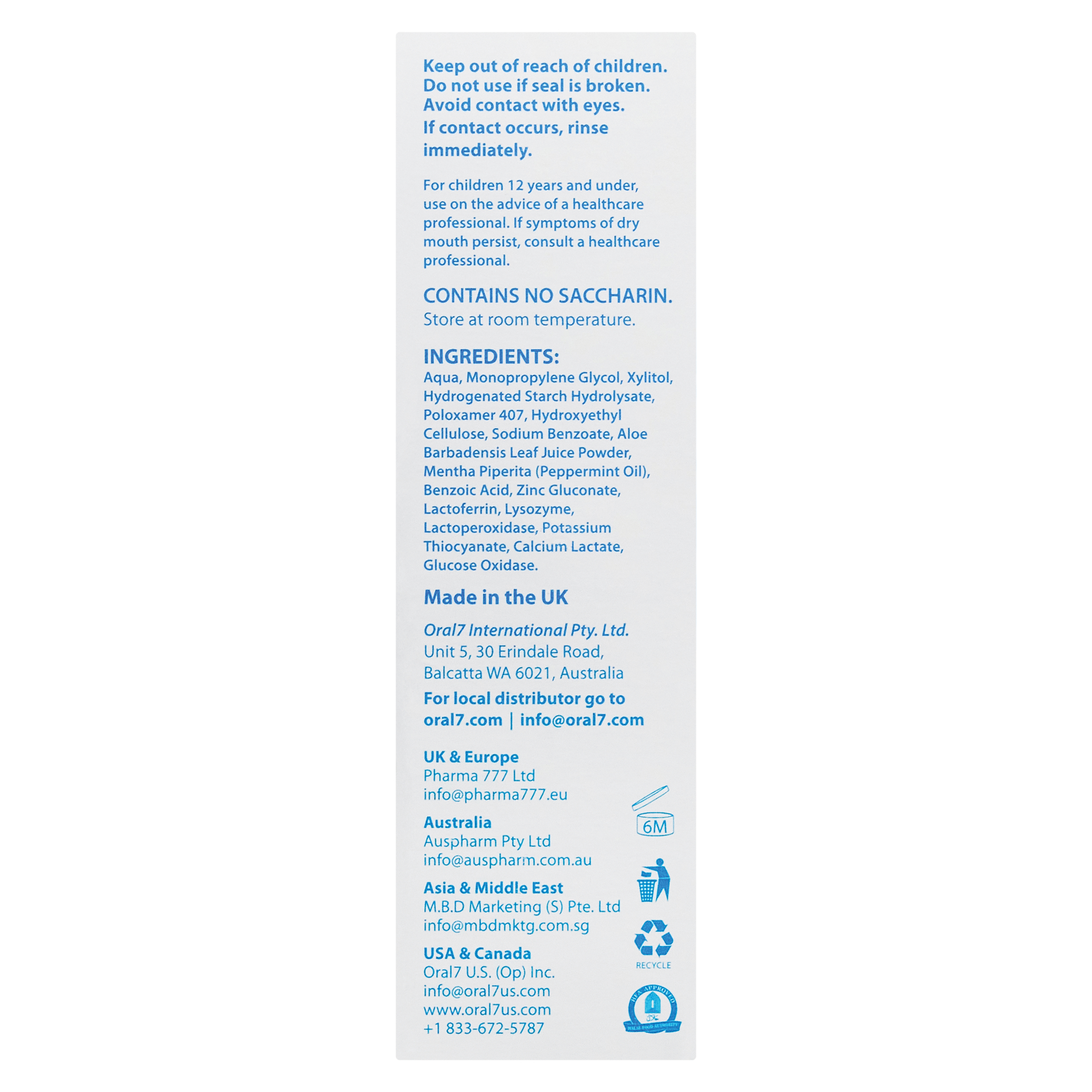 Oral7 Dry Mouth Spray 50ml - Image 2