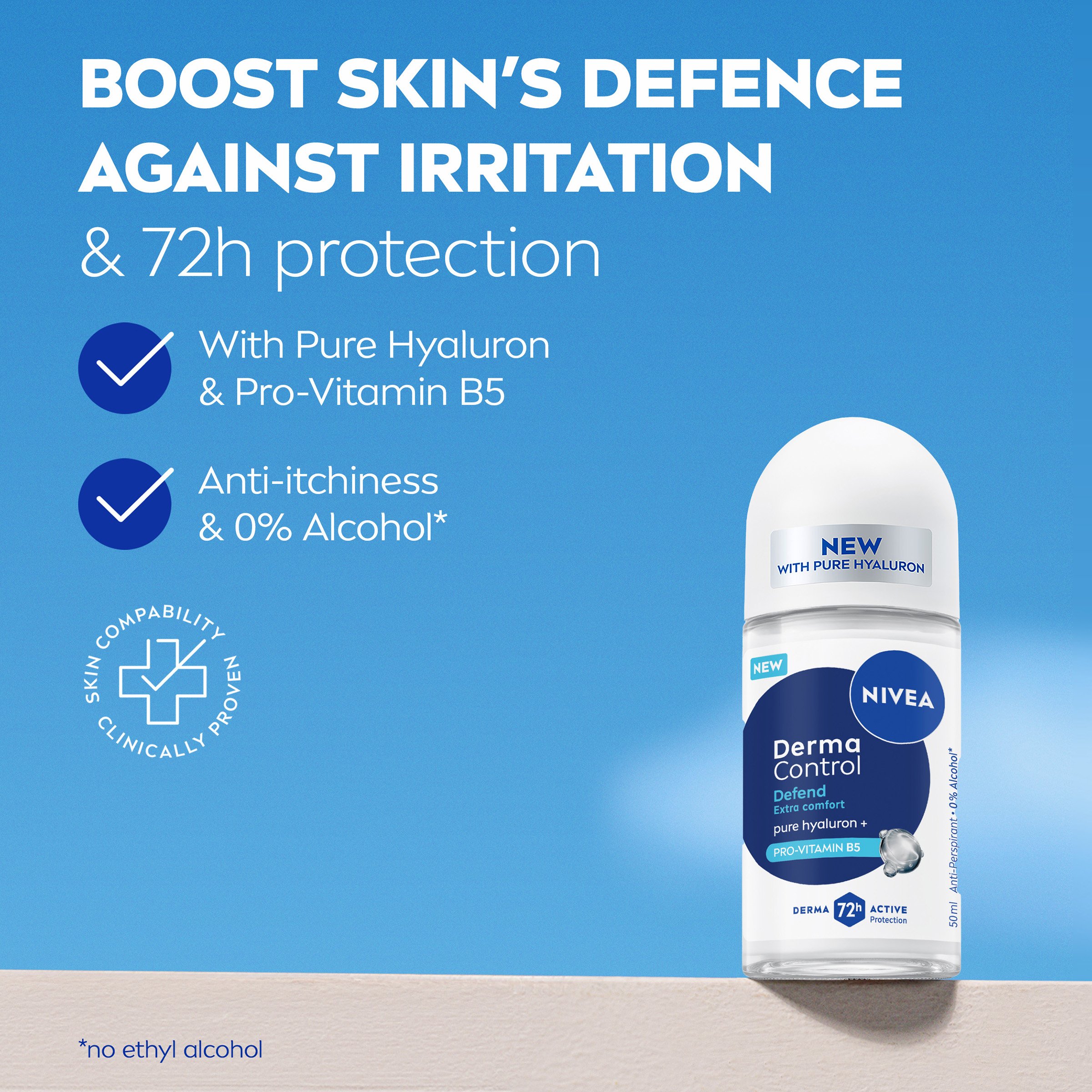 Nivea Deodorant Roll On Derma Control Defend 50ml - Image 5