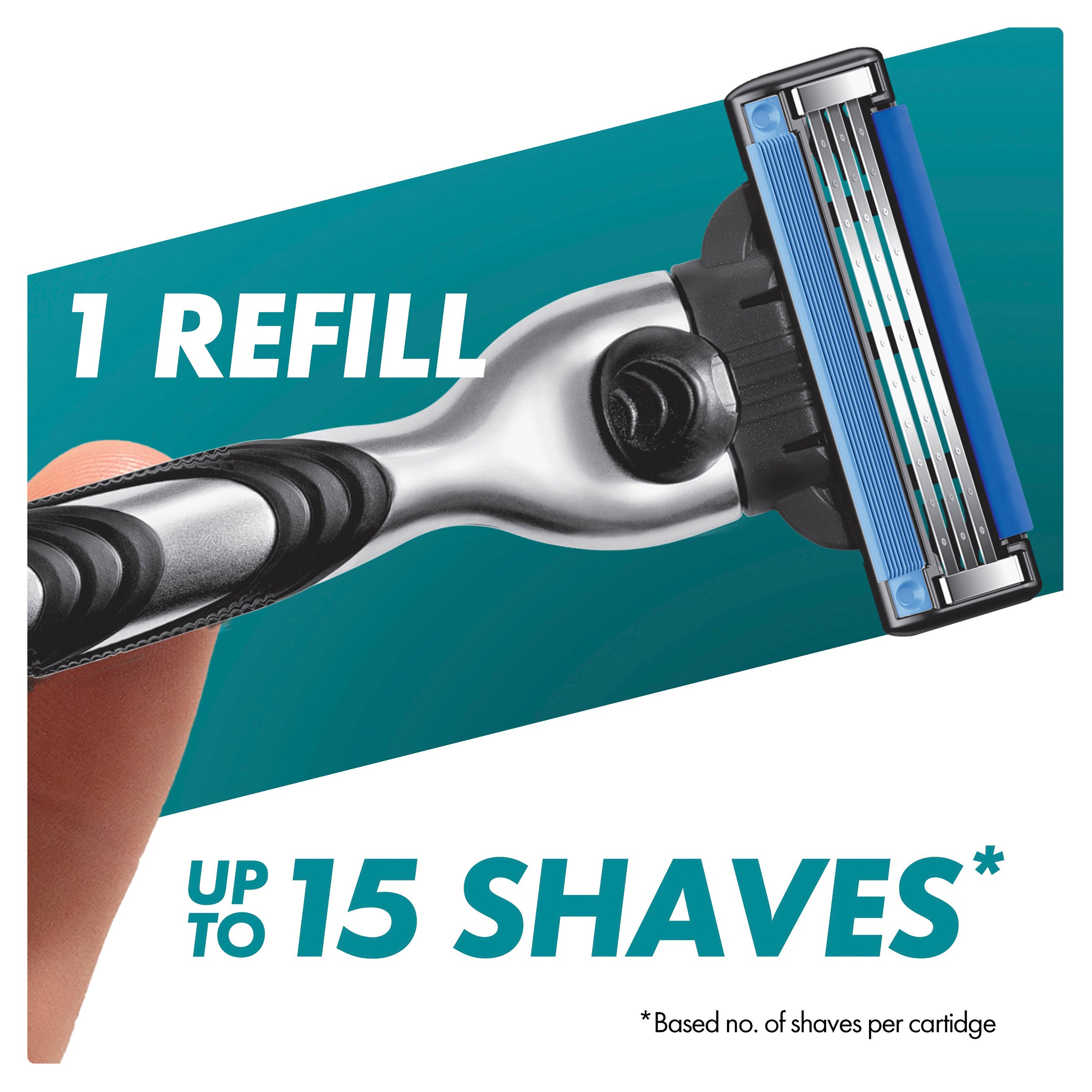Gillette Mach3+ Razor 2 Up 1 pack - Image 4